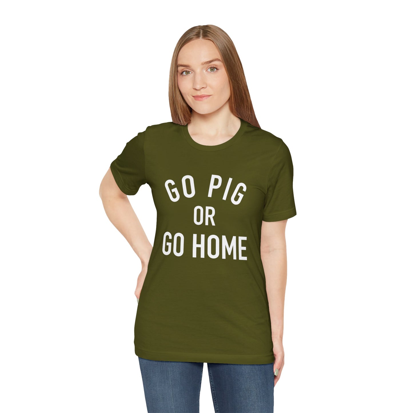 Arkansas Go Pig Or Go Home Tee