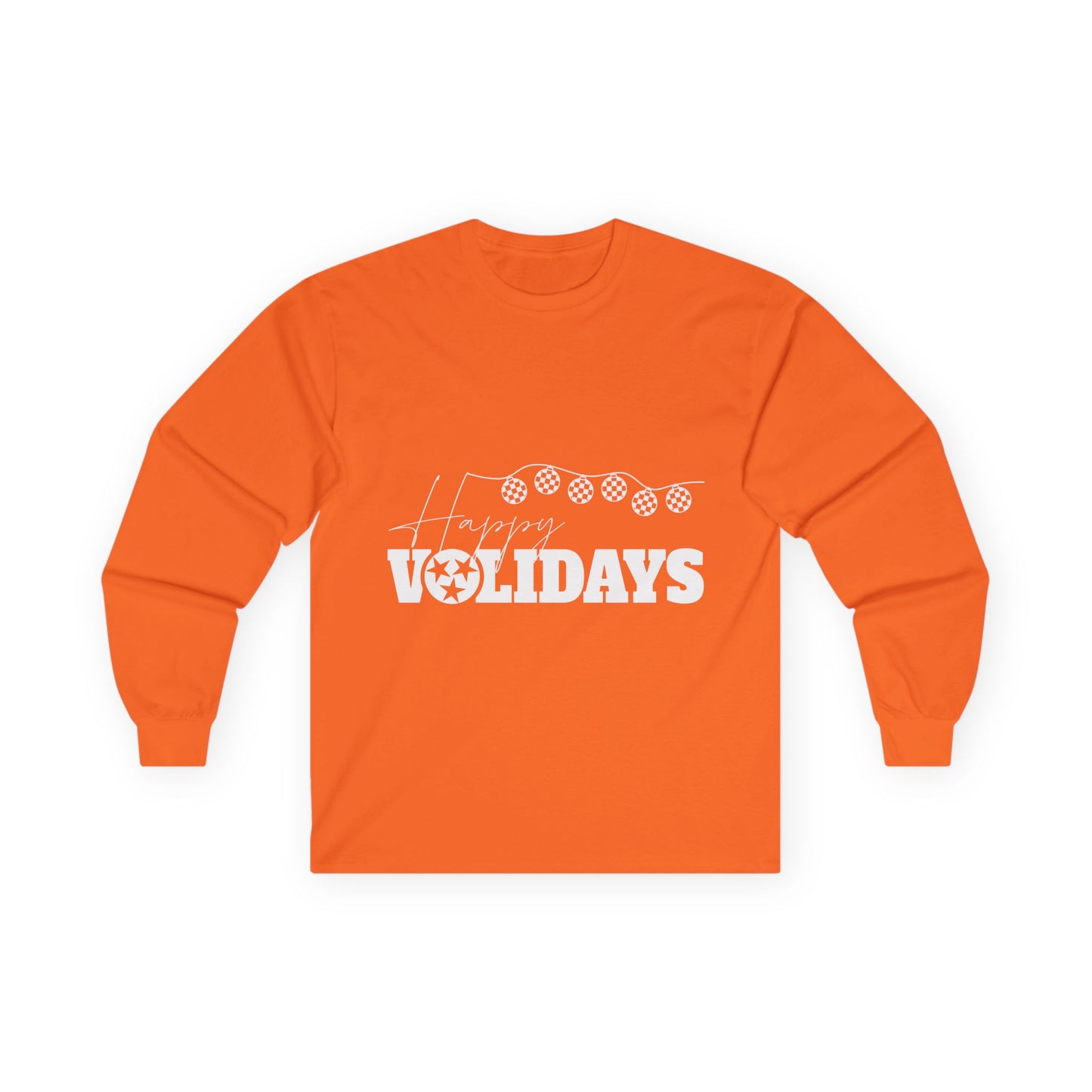 Tennessee Volunteers Long Sleeve Tee - Tennessee Happy Volidays Design
