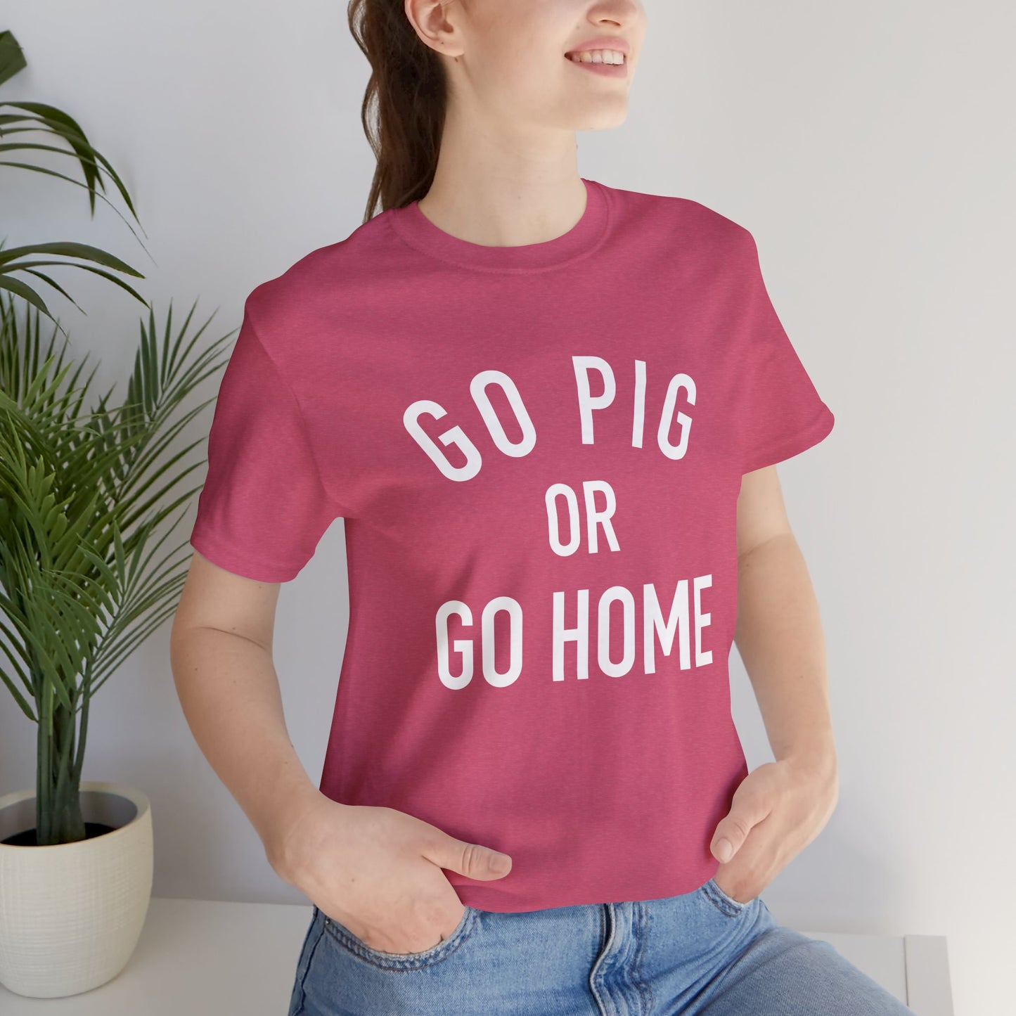 Arkansas Go Pig Or Go Home Tee