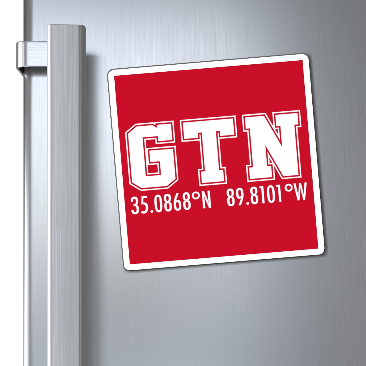 Germantown Tennessee Coordinates CandlePersonalized Coordinates Magnet, Custom Location Decor, Gift for Home, Unique Kitchen Accessory, Latitude Longitude Magnet