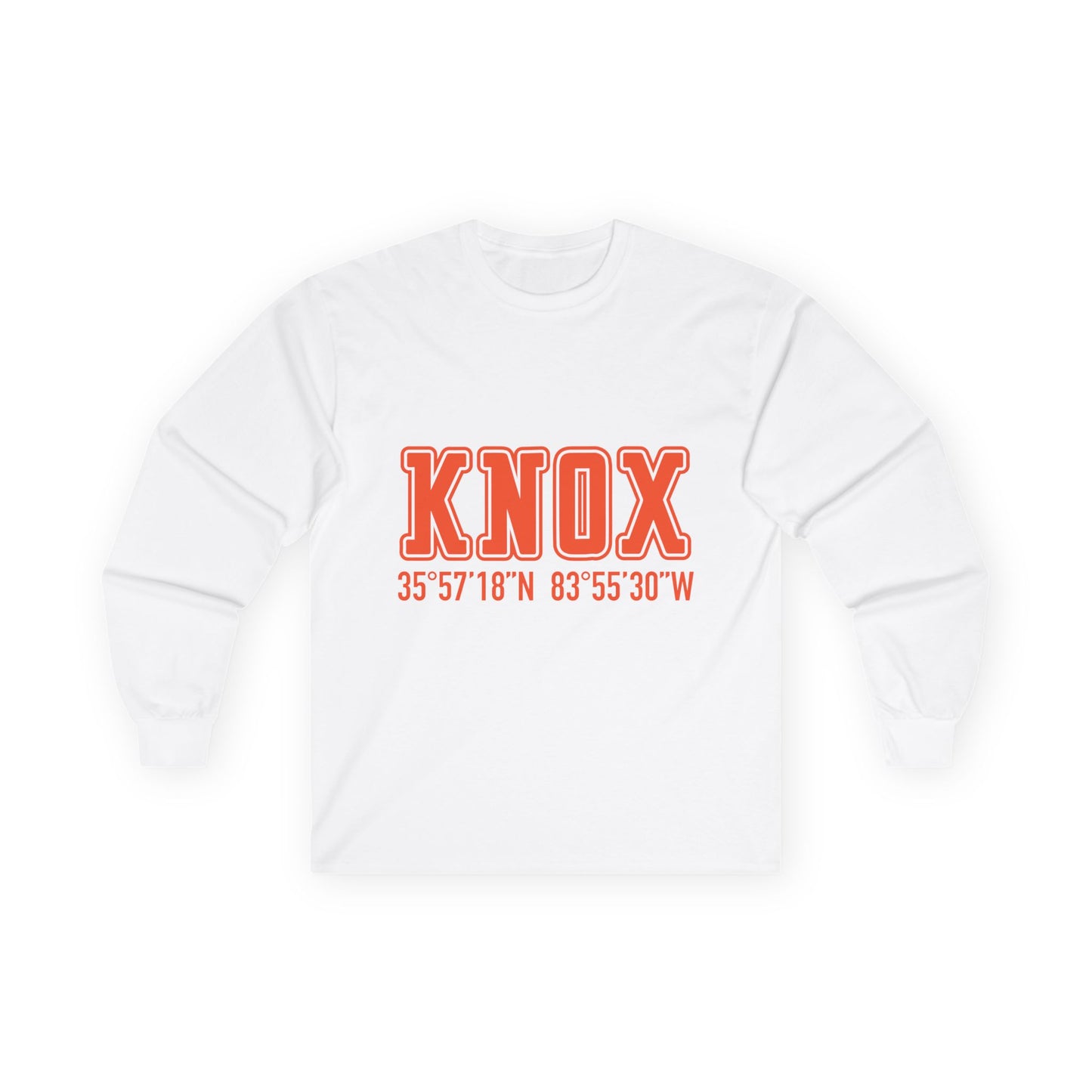 Tennessee Knoxville Coordinates Long Sleeve Tee