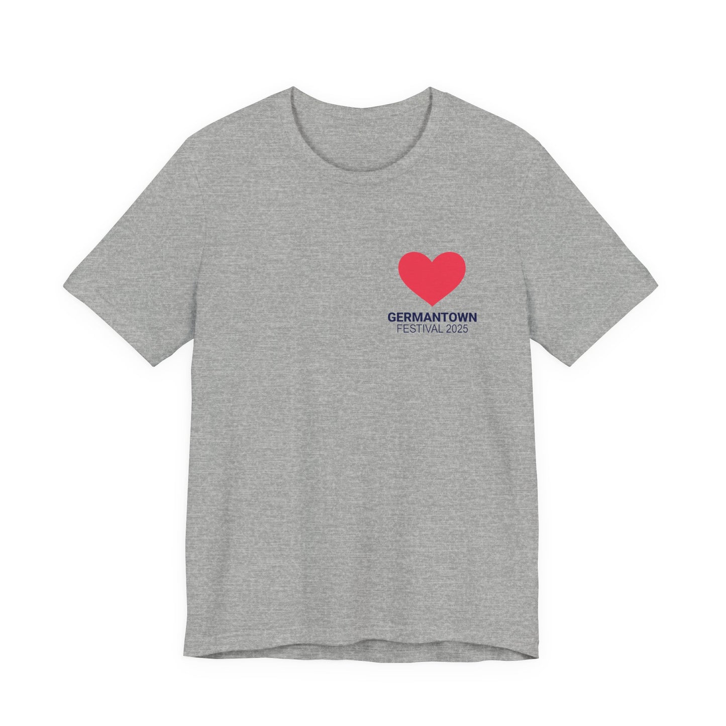 I Love Germantown T-Shirt, Unisex Jersey Tee, Casual Wear, Travel Souvenir, Gift for Residents, Trending Apparel, Local Pride Tee
