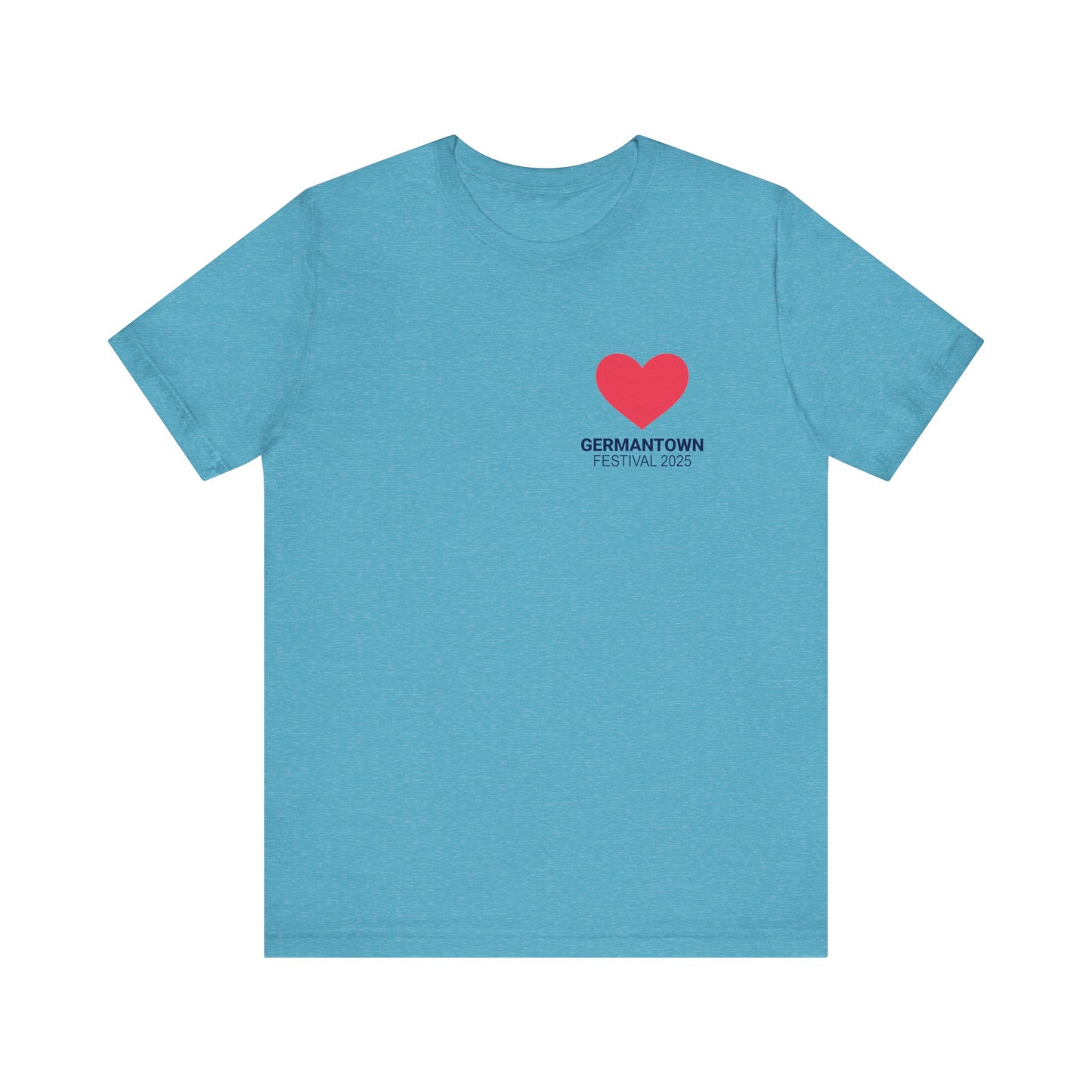 I Love Germantown T-Shirt, Unisex Jersey Tee, Casual Wear, Travel Souvenir, Gift for Residents, Trending Apparel, Local Pride Tee