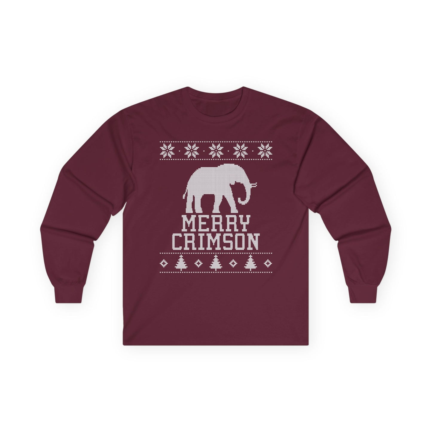 Alabama Merry Crimson Christmas Cheer Long Sleeve Tee