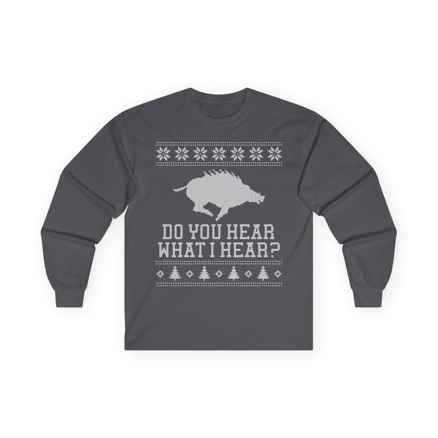 Arkansas Ugly Christmas Sweater Long Sleeve Tee