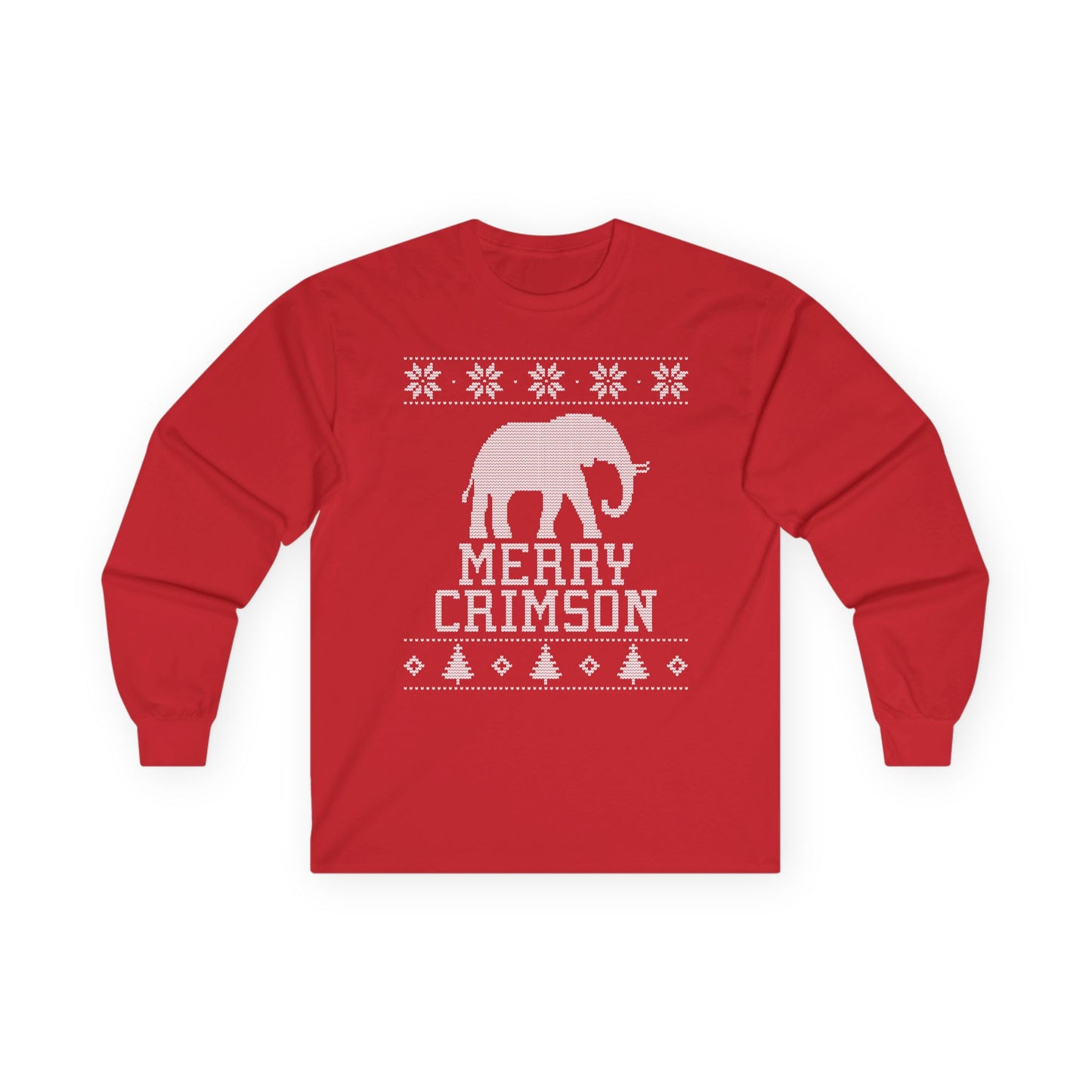 Alabama Merry Crimson Christmas Cheer Long Sleeve Tee