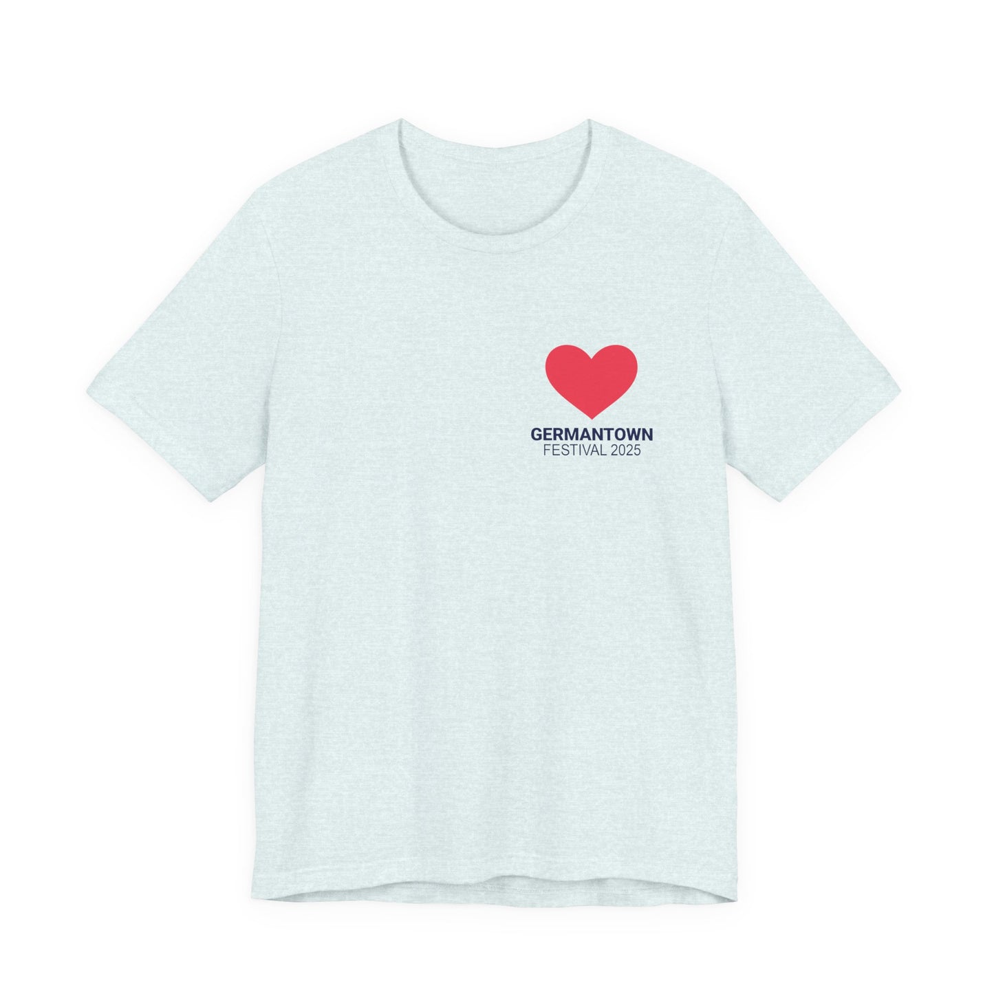 I Love Germantown T-Shirt, Unisex Jersey Tee, Casual Wear, Travel Souvenir, Gift for Residents, Trending Apparel, Local Pride Tee