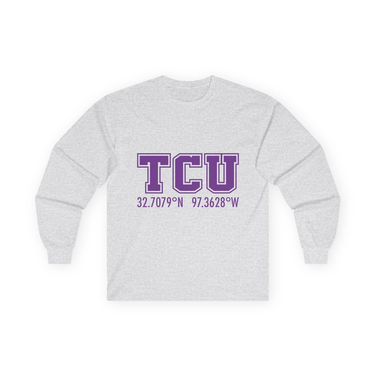 TCU Coordinates Unisex Ultra Cotton Long Sleeve Tee - Comfortable and Stylish College Apparel