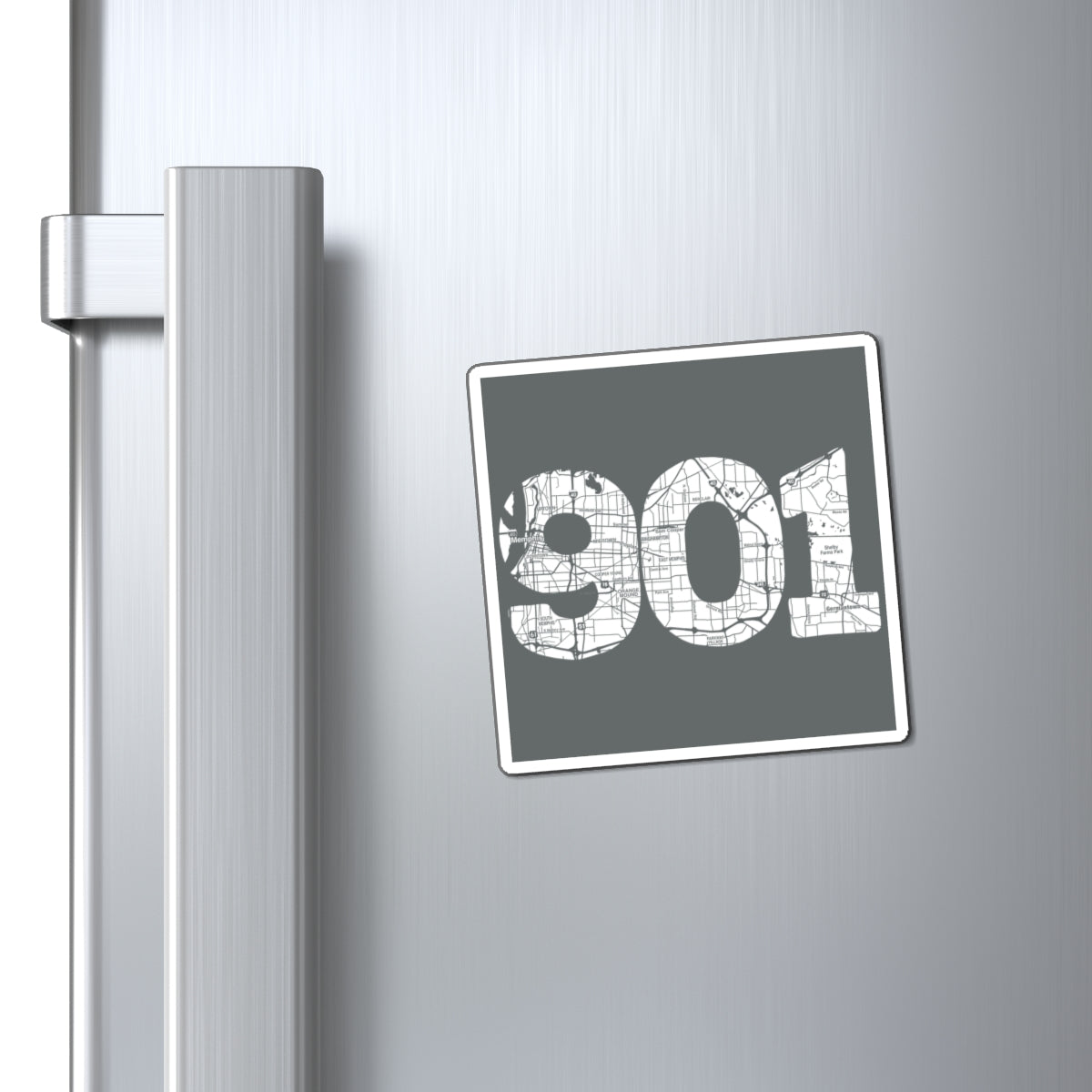 901 Memphis Map Magnet