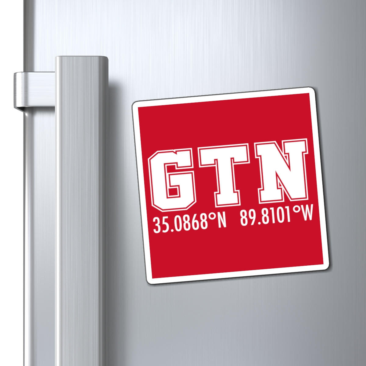 Germantown Tennessee Coordinates CandlePersonalized Coordinates Magnet, Custom Location Decor, Gift for Home, Unique Kitchen Accessory, Latitude Longitude Magnet