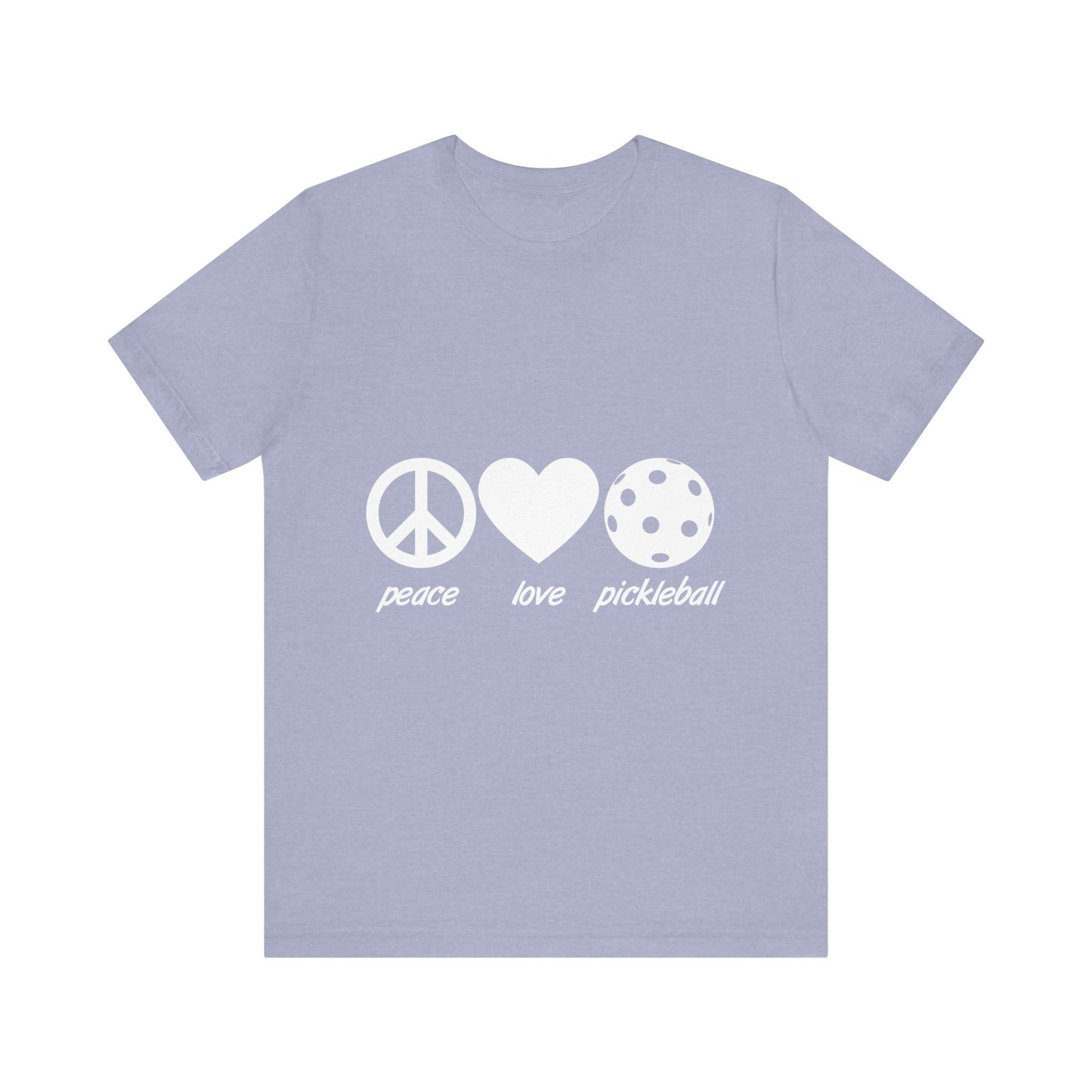 Pickleball Peace Love Pickleball Unisex Jersey Short Sleeve Tee