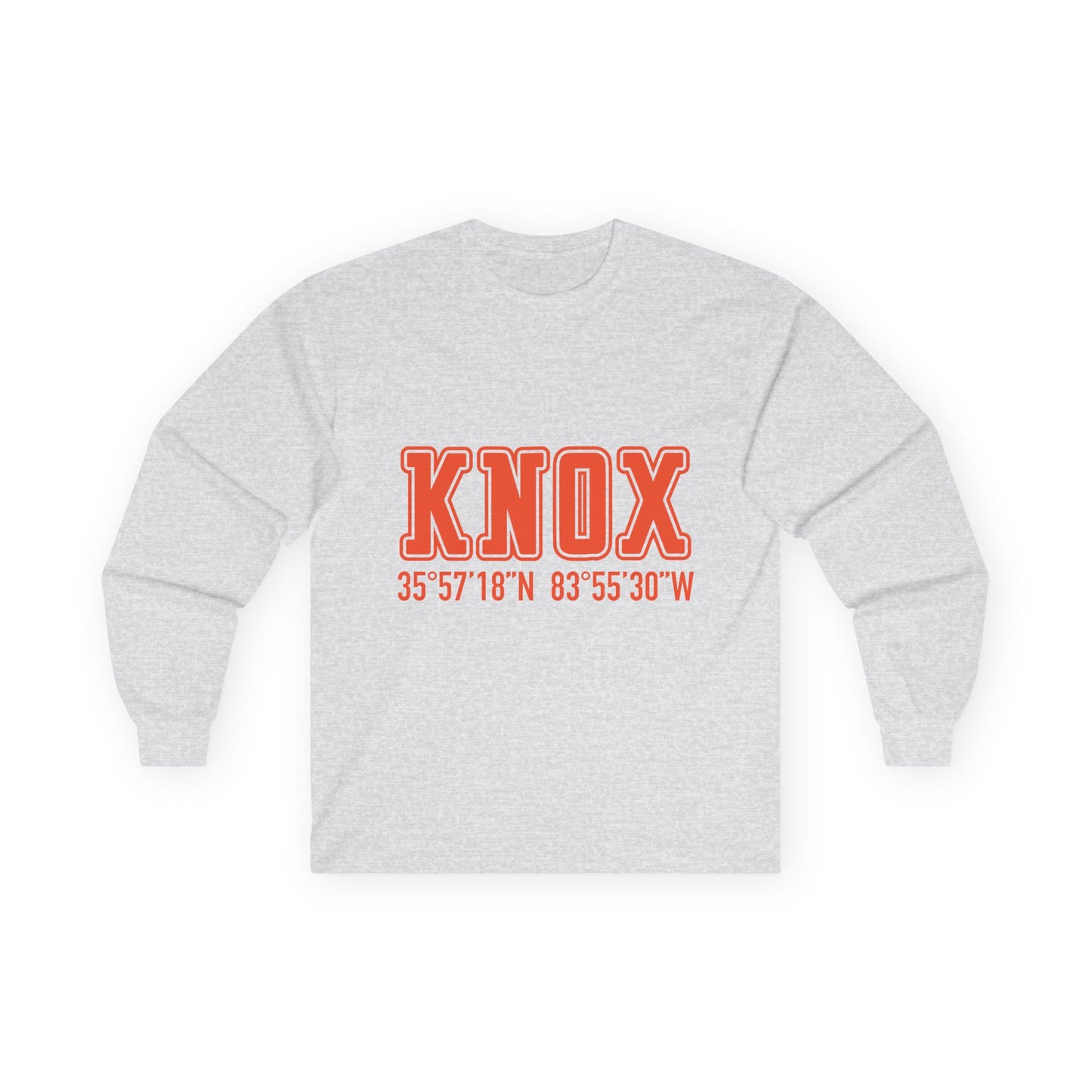 Tennessee Knoxville Coordinates Long Sleeve Tee