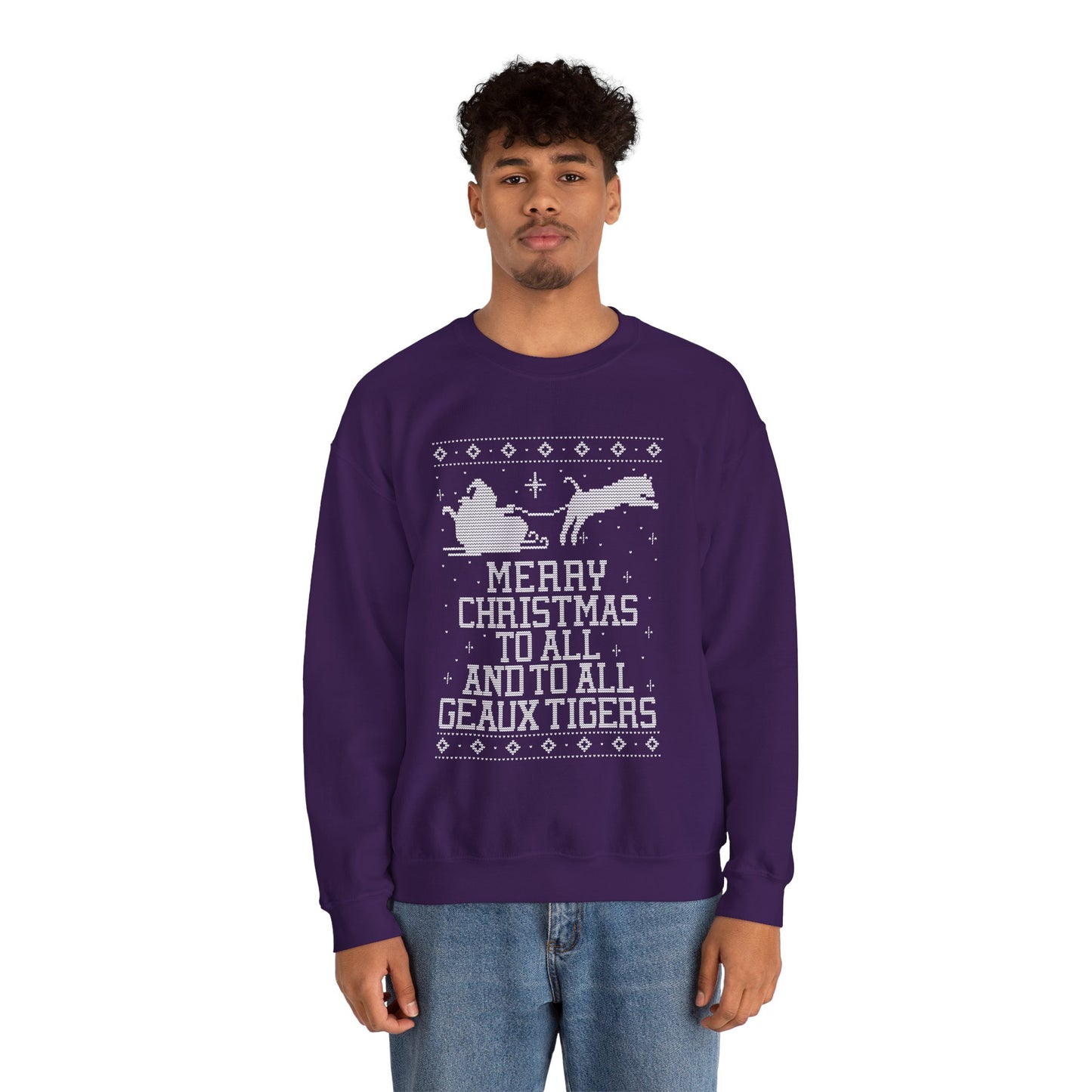 LSU Merry Christmas To All Geaux Tigers Sweatshirt