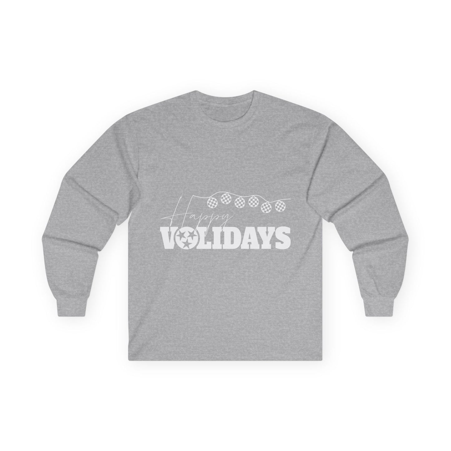 Tennessee Volunteers Long Sleeve Tee - Tennessee Happy Volidays Design
