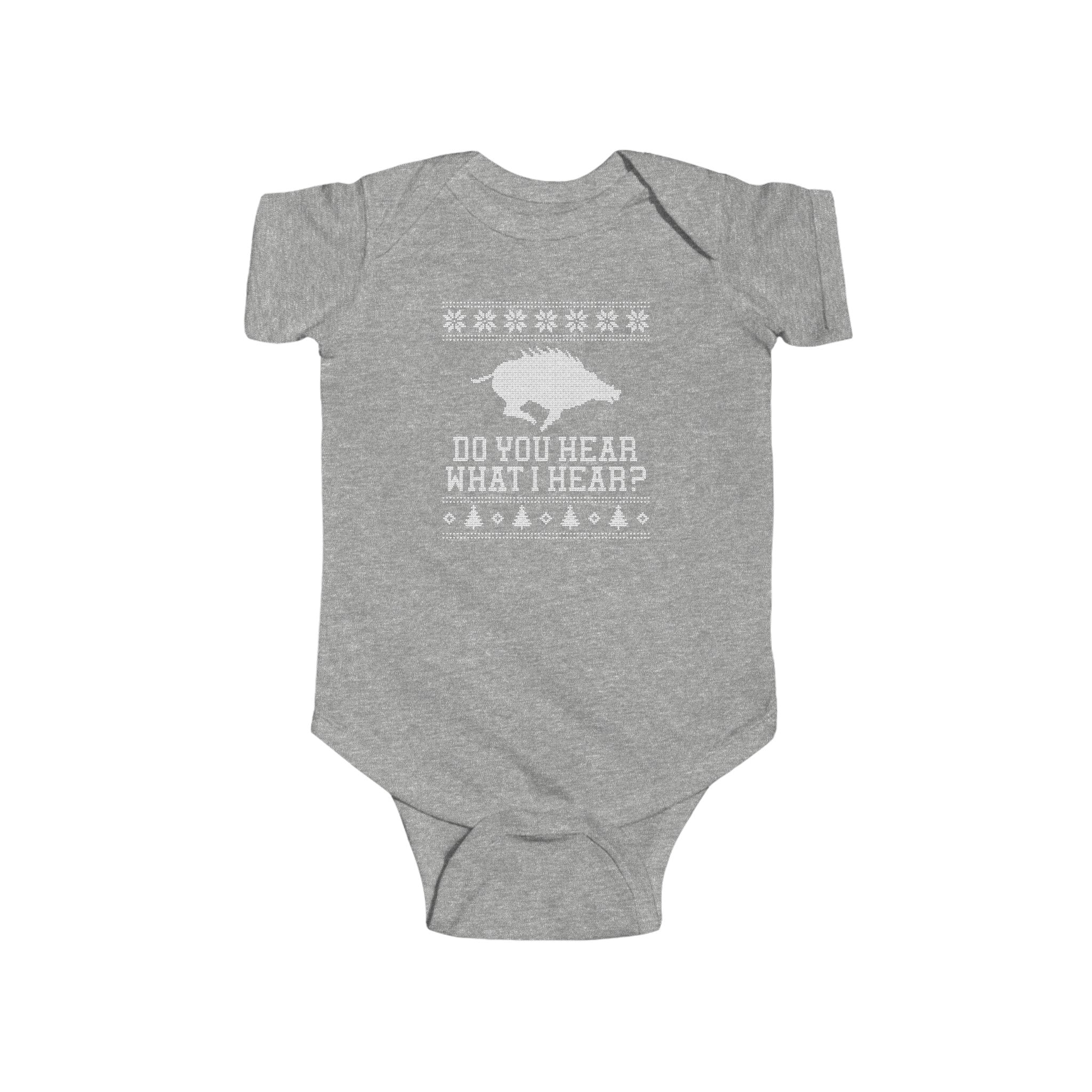 Do You Hear What I Hear Arkansas Razorback Onesie