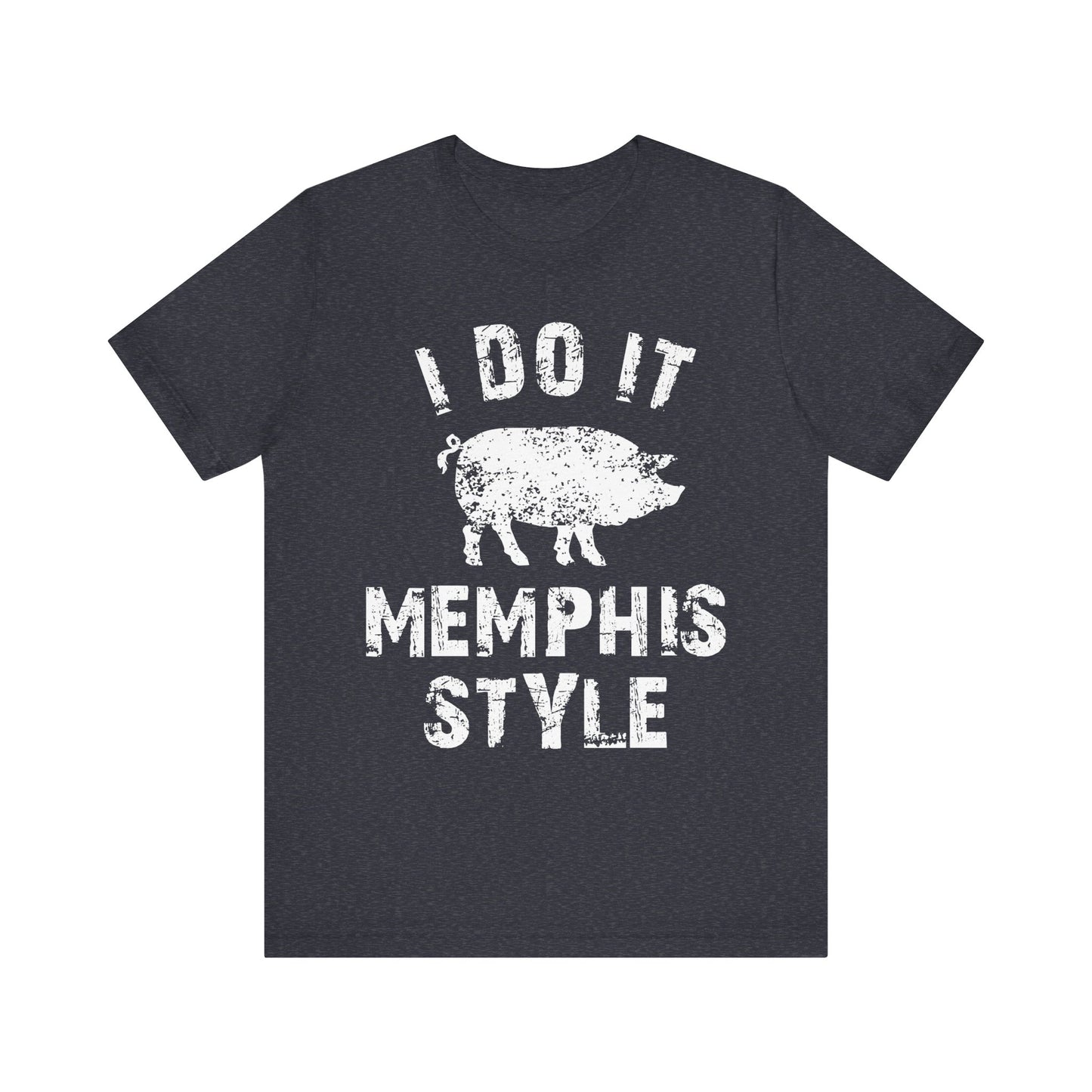 Memphis Style BBQ Unisex Jersey Tee - Fun & Playful Pork Design