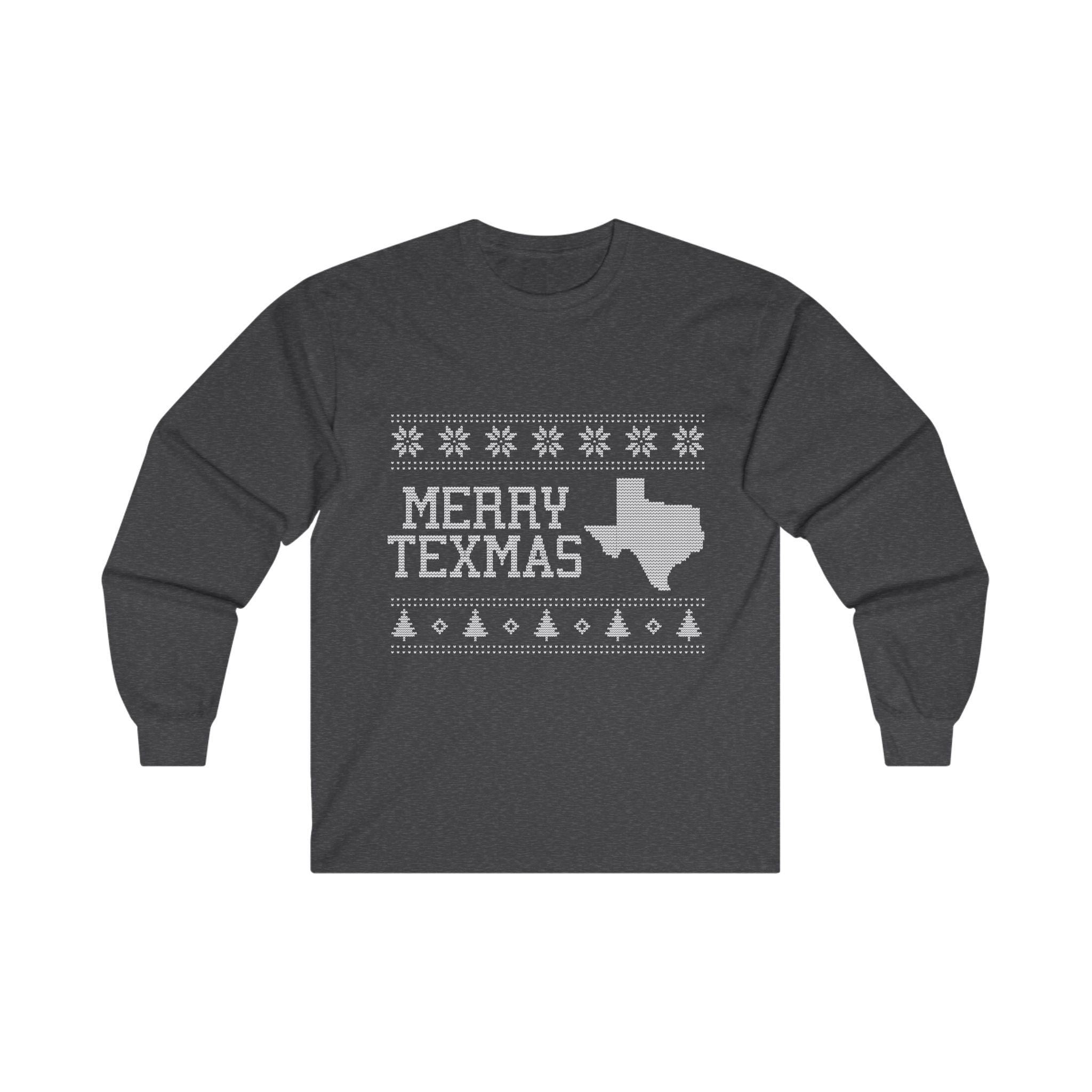 Texas "Ugly Christmas Sweater" Unisex Ultra Cotton Long Sleeve Tee