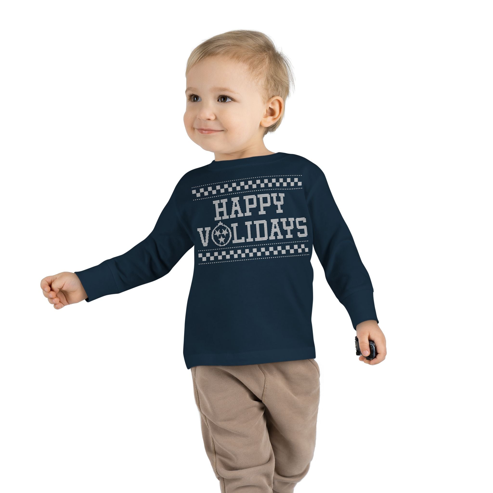 Happy Volidays T shirt Tennessee Christmas Toddler Long Sleeve Tee