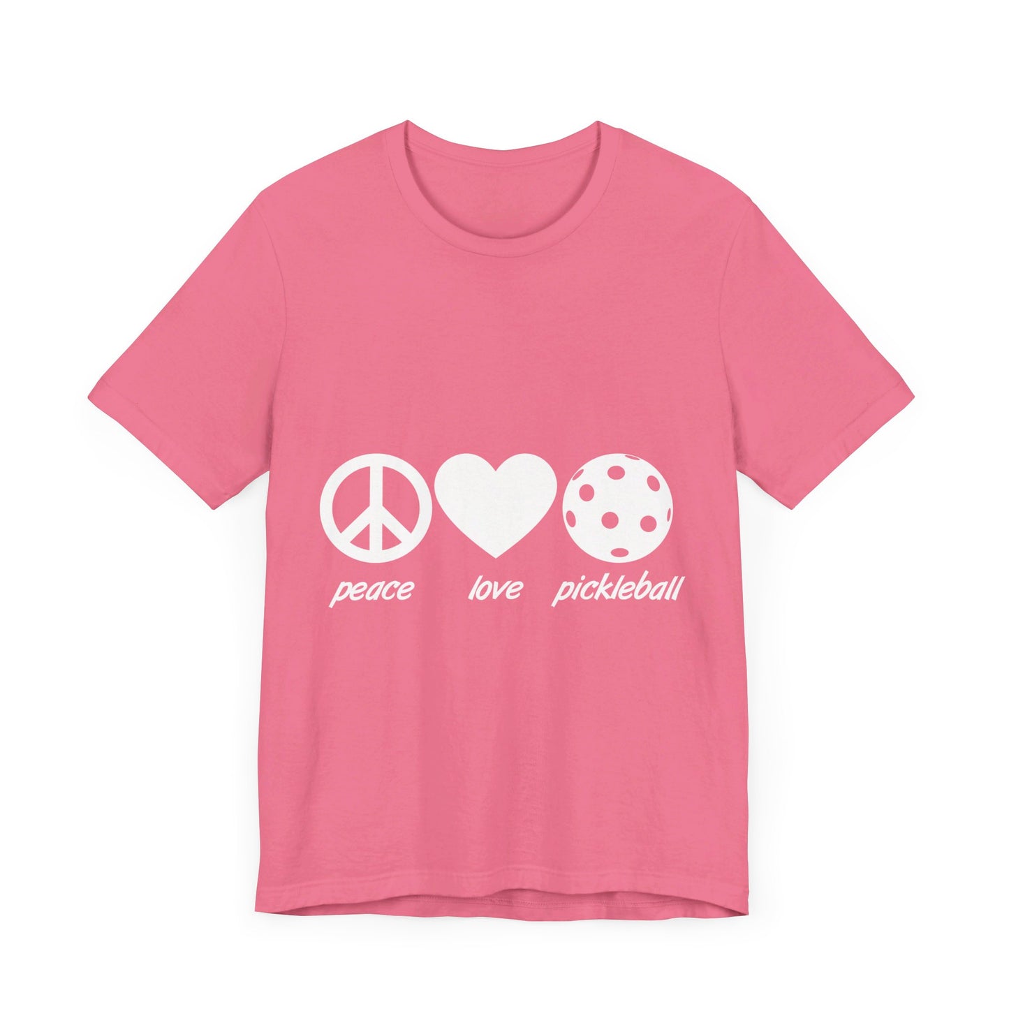 Pickleball Peace Love Pickleball Unisex Jersey Short Sleeve Tee