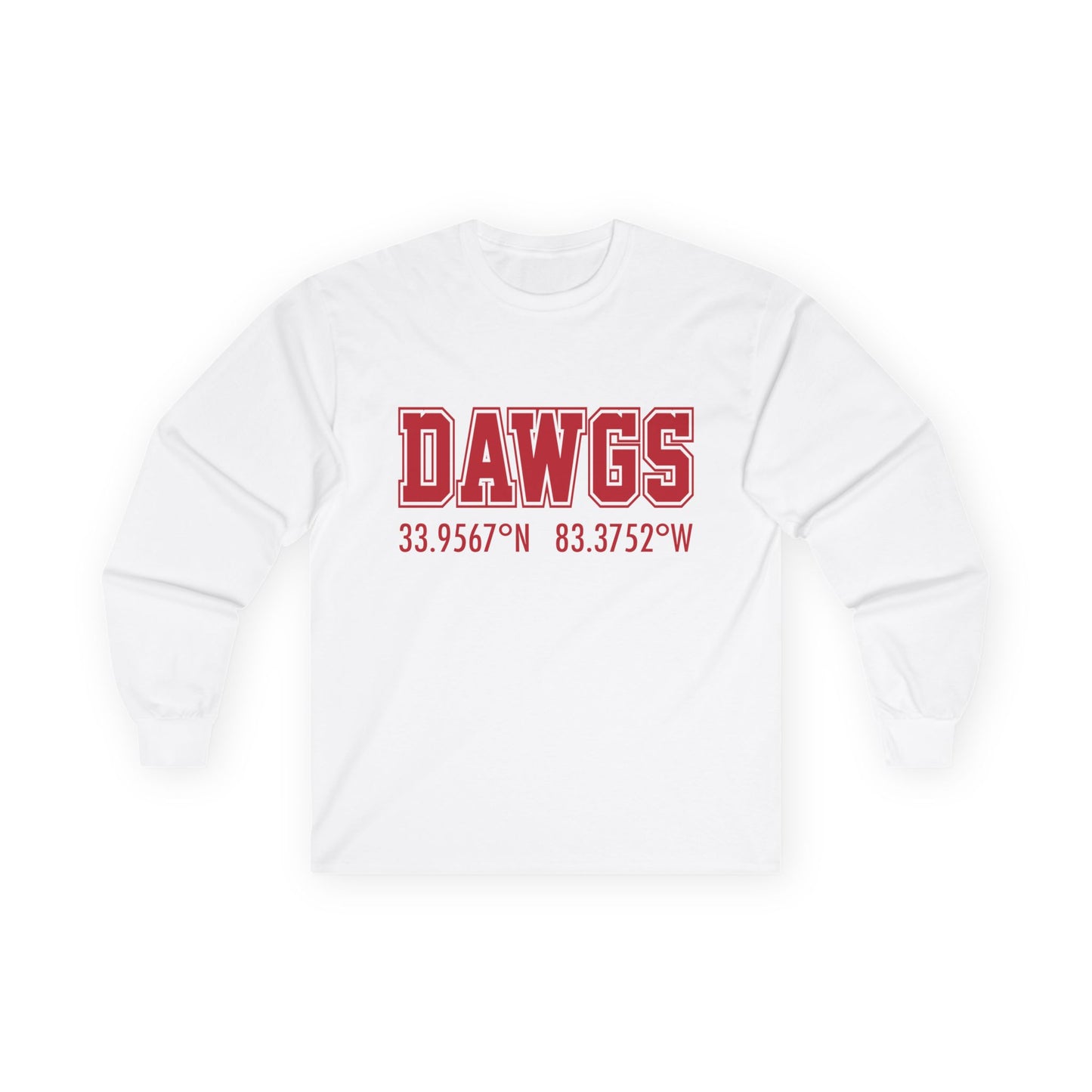 Georgia DAWGS Coordinates  Long Sleeve Tee Shirt