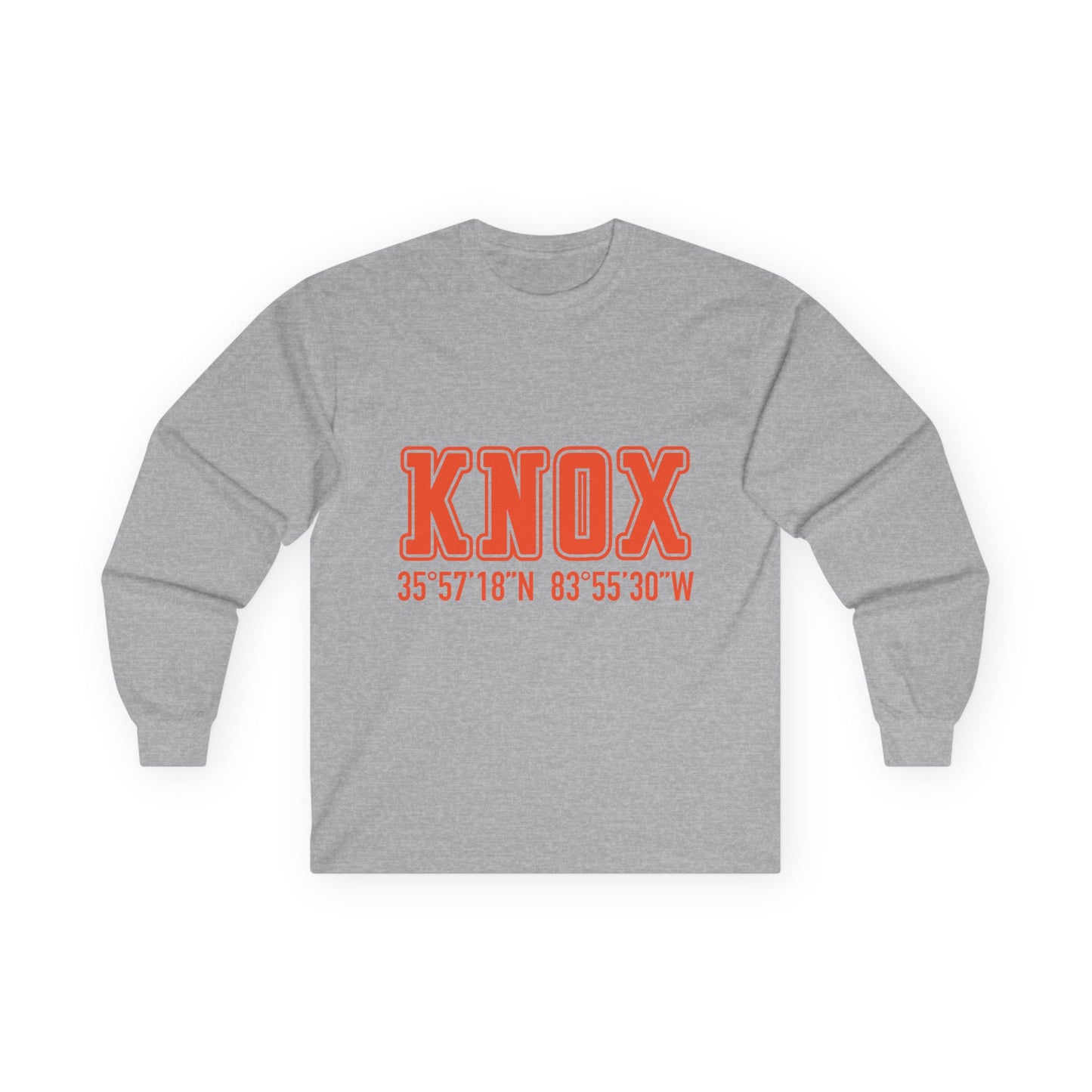 Tennessee Knoxville Coordinates Long Sleeve Tee