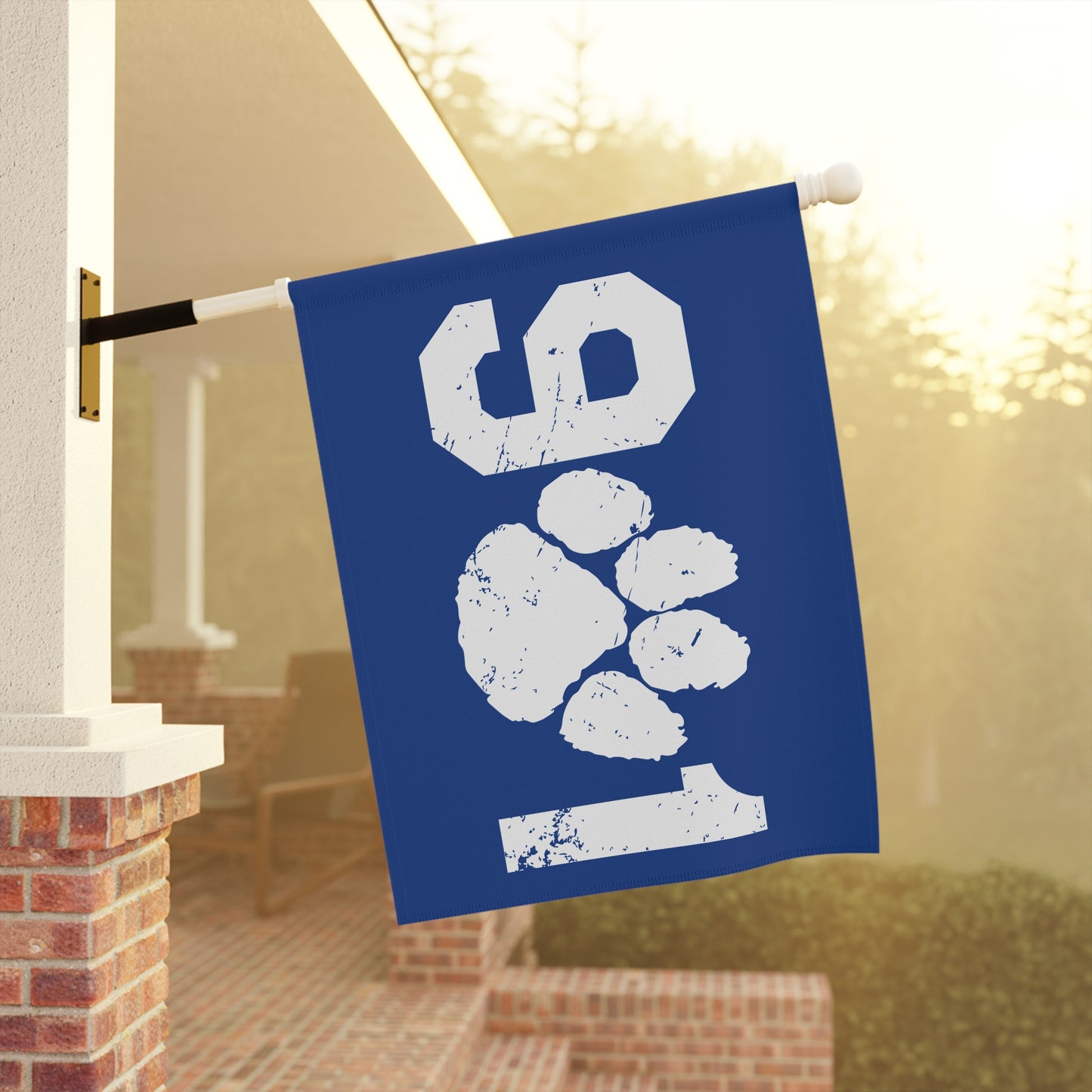 Memphis 901 Tiger Paw Sports Team Garden Banner, Custom Garden Flag, Outdoor Decor, Home Team Spirit Sign, College Team Pride Decoration, Paw Print Design