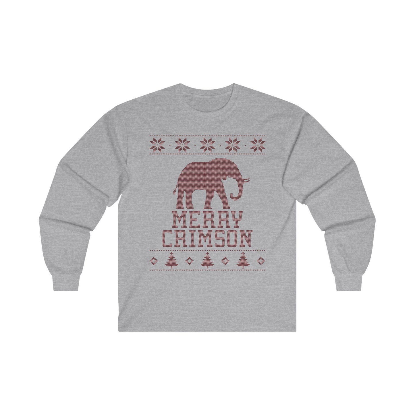 Alabama "Ugly Christmas Sweater" Unisex Ultra Cotton Long Sleeve Tee