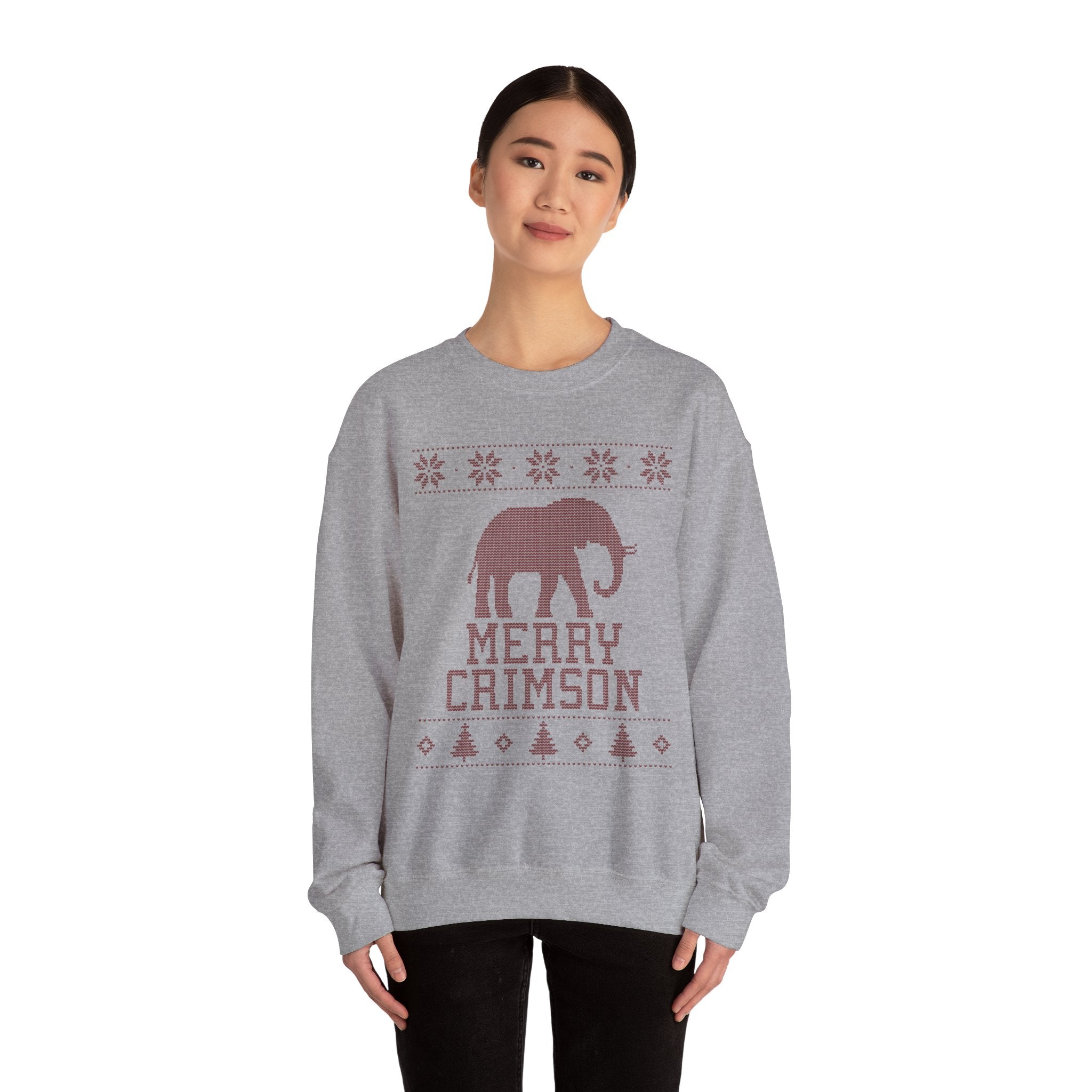 Alabama "Ugly Christmas Sweater" Unisex Heavy Blend™ Crewneck Sweatshirt