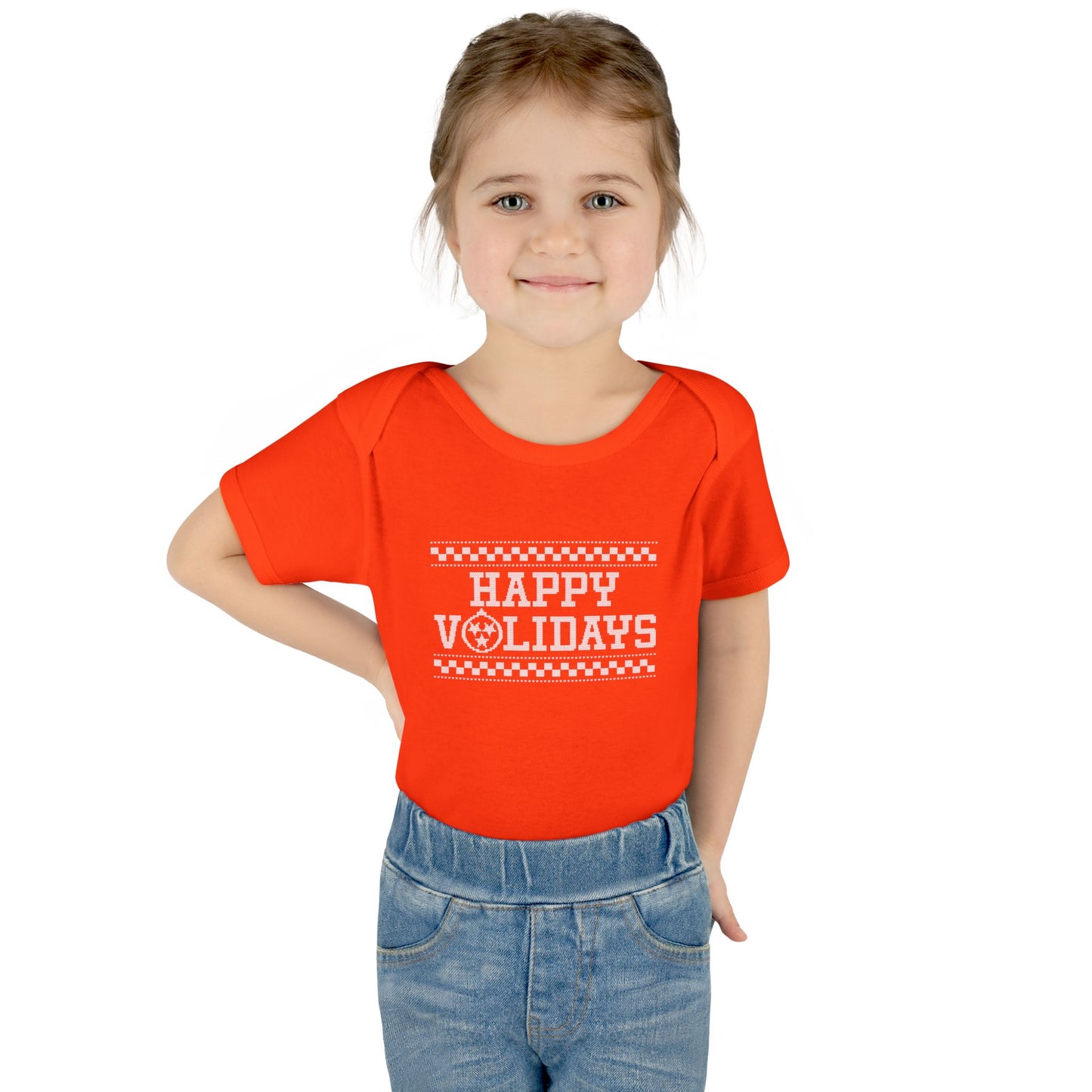 Tennessee Happy Volidays Cute Holiday Baby Bodysuit - Happy Holidays Infant Outfit, Christmas Gift, Baby Shower Present, Festive Onesie, Seasonal Apparel