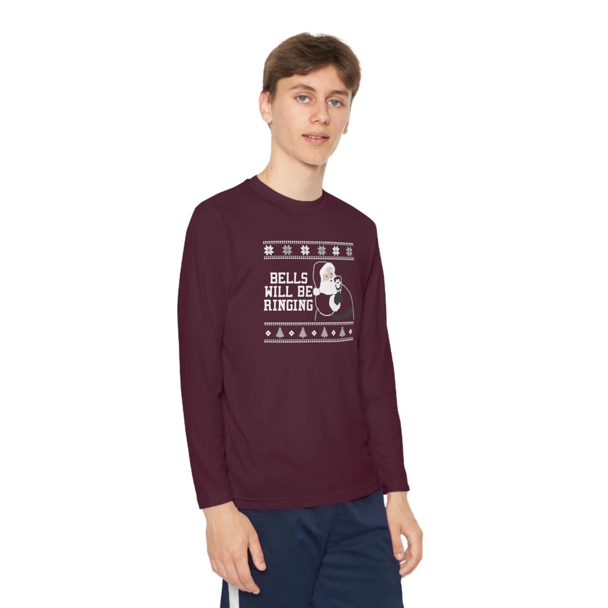 Youth Mississippi State ""Ugly Christmas Sweater" T Shirt