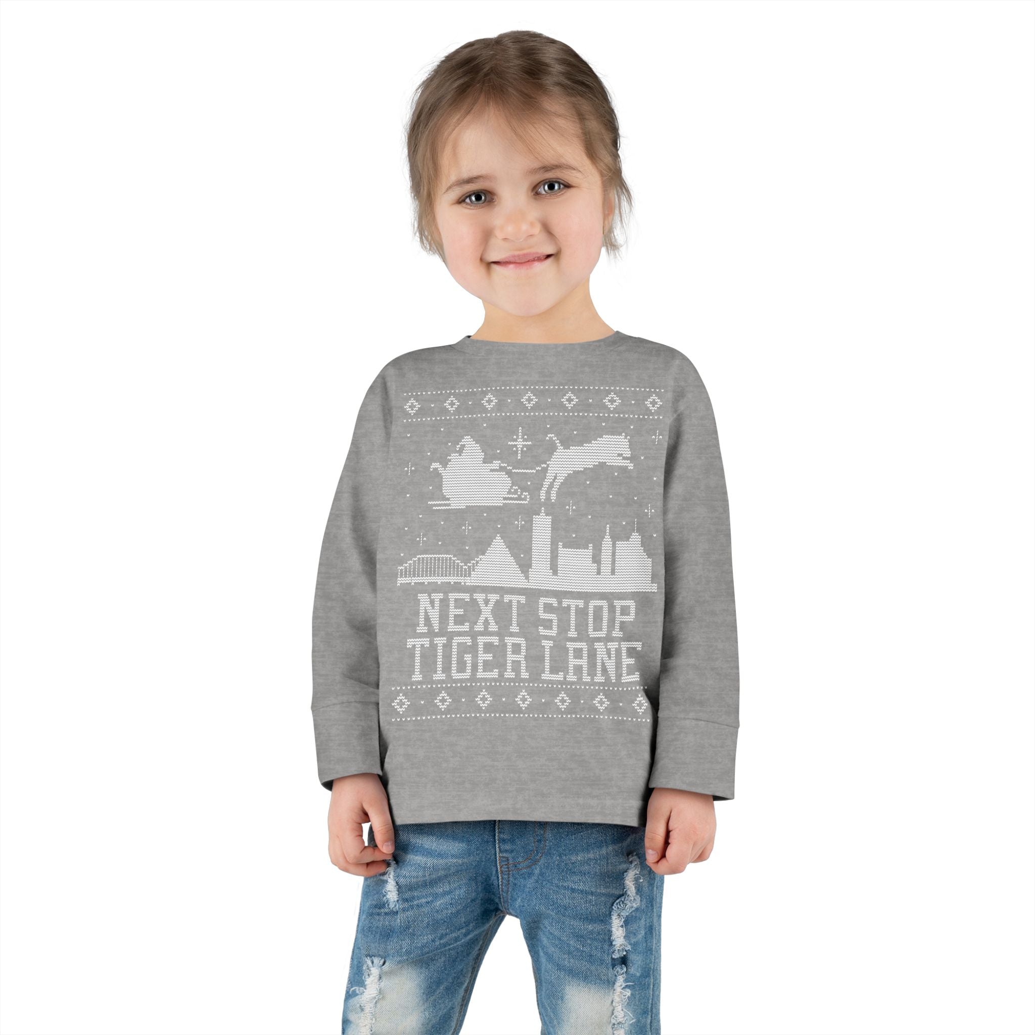 Toddler Memphis "Ugly Christmas Sweater" Toddler Long Sleeve Tee