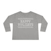 Happy Volidays T shirt Tennessee Christmas Toddler Long Sleeve Tee