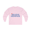 Believe Memphis Christmas Unisex Ultra Cotton Long Sleeve Tee