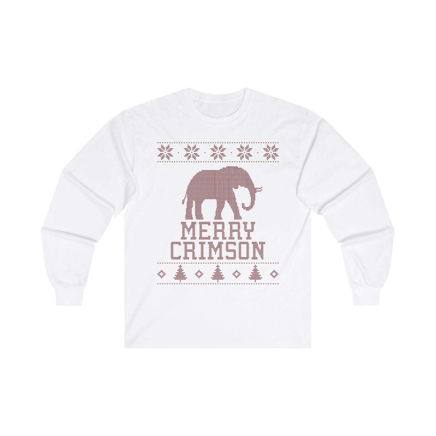 Alabama "Ugly Christmas Sweater" Unisex Ultra Cotton Long Sleeve Tee