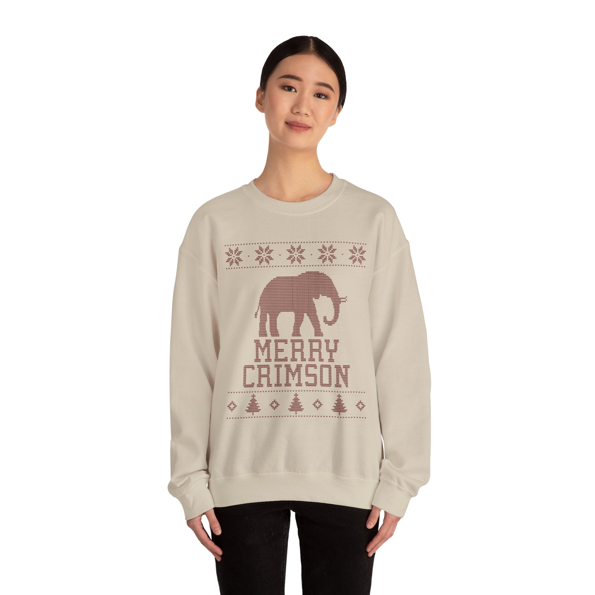 Alabama "Ugly Christmas Sweater" Unisex Heavy Blend™ Crewneck Sweatshirt