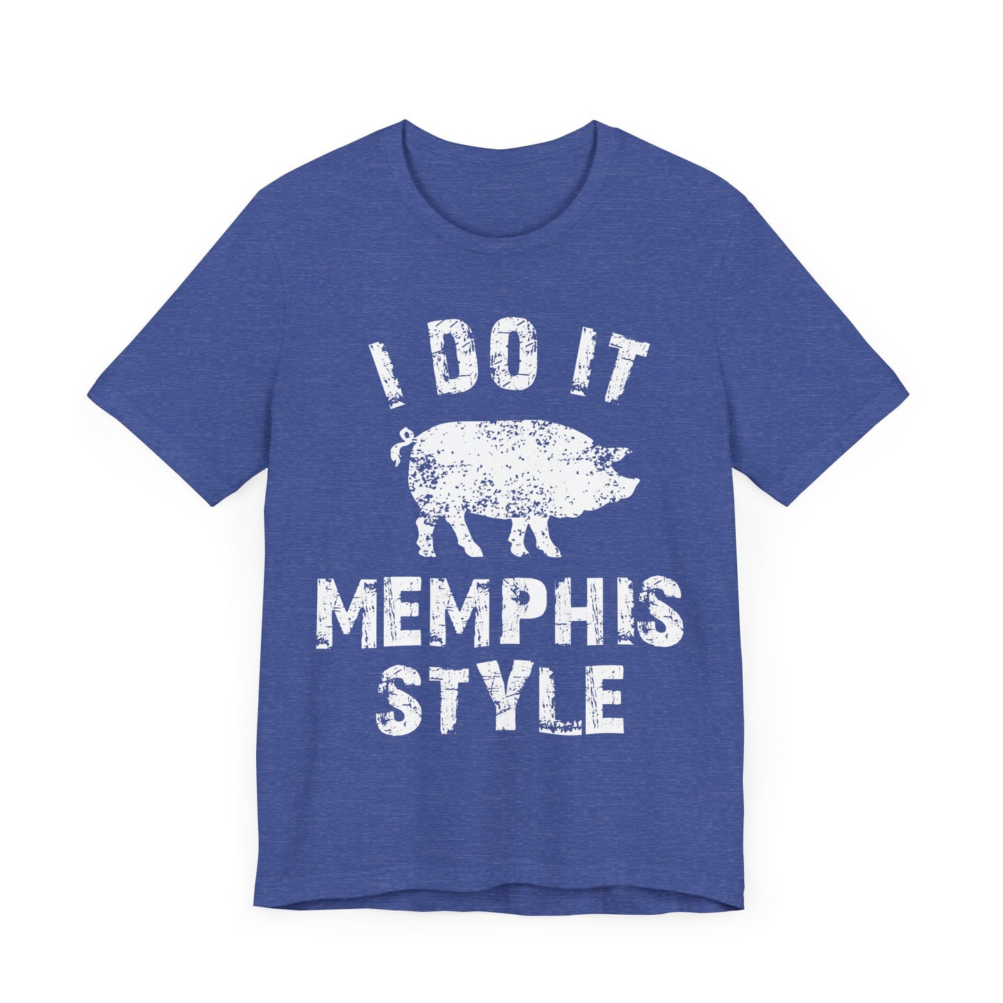 Memphis Style BBQ Unisex Jersey Tee - Fun & Playful Pork Design