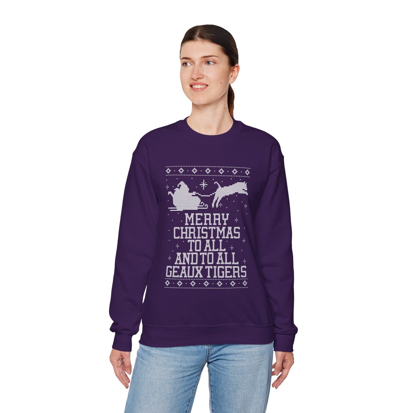 LSU Merry Christmas To All Geaux Tigers Sweatshirt