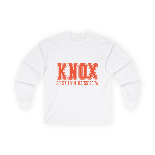 Tennessee Knoxville Coordinates Long Sleeve Tee