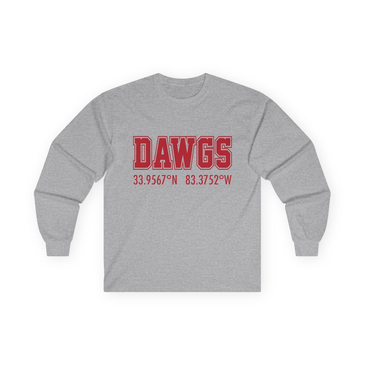 Georgia DAWGS Coordinates  Long Sleeve Tee Shirt