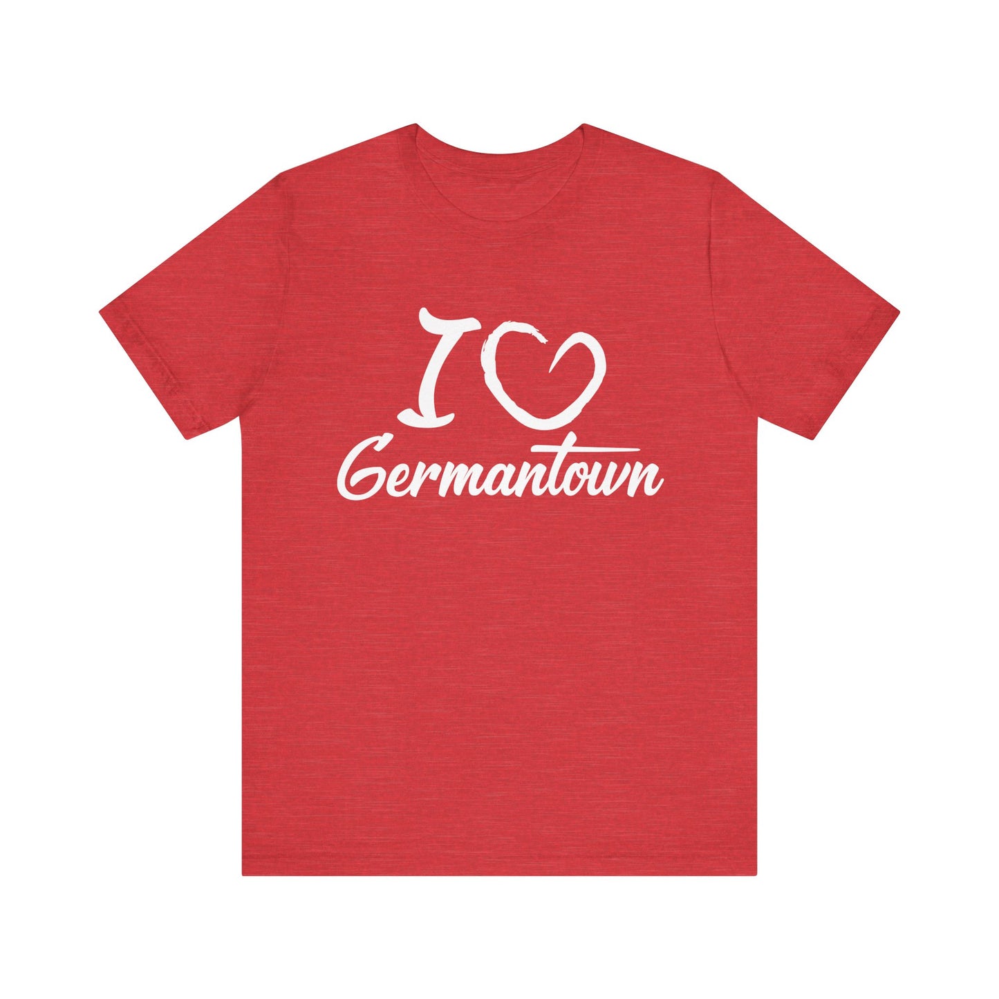 I Love Germantown Unisex Jersey Short Sleeve Tee