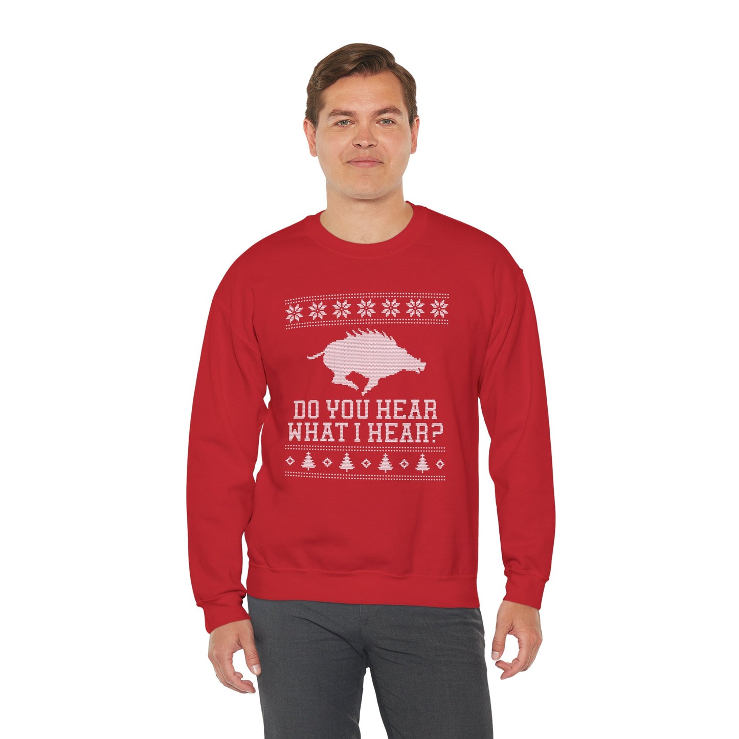 Arkansas Do You Hear What I Hear Razorback Sweatshirt