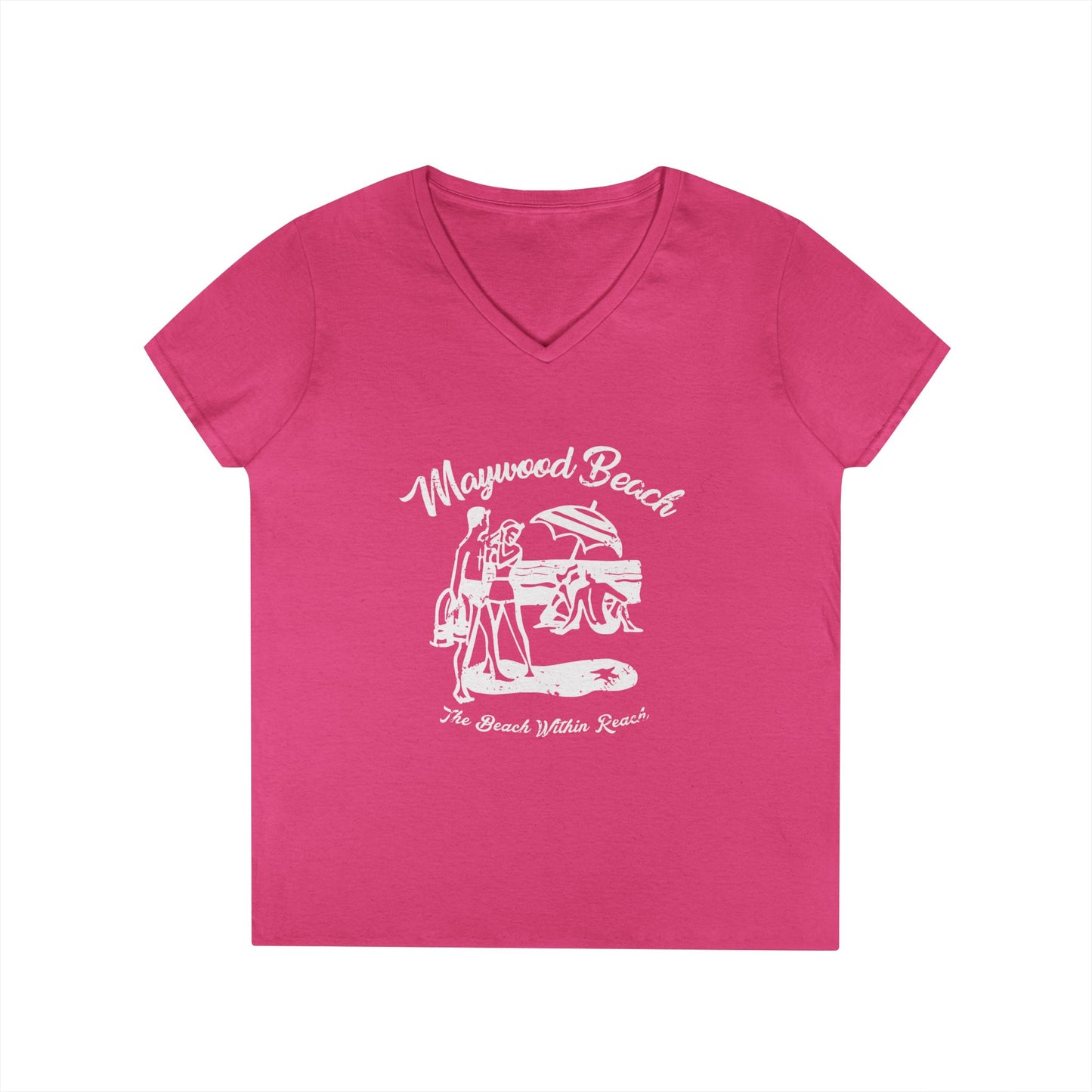 Ladies' V-Neck T-Shirt, Casual Tee, Comfortable Top, Everyday Wear, Gift for Her, Summer Fashion