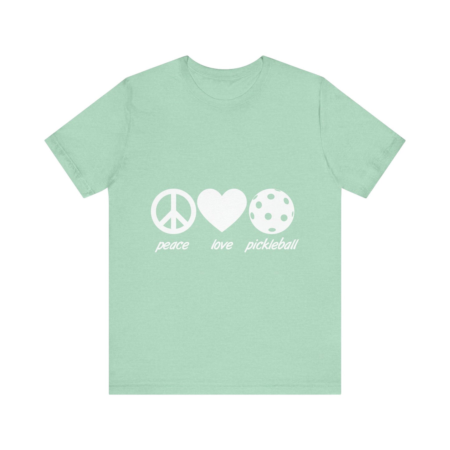 Pickleball Peace Love Pickleball Unisex Jersey Short Sleeve Tee