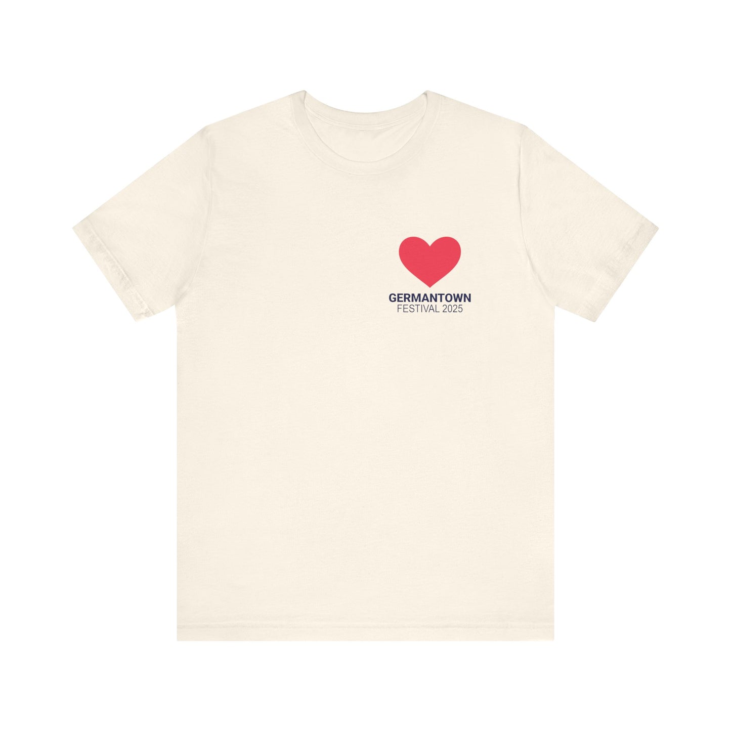 I Love Germantown T-Shirt, Unisex Jersey Tee, Casual Wear, Travel Souvenir, Gift for Residents, Trending Apparel, Local Pride Tee