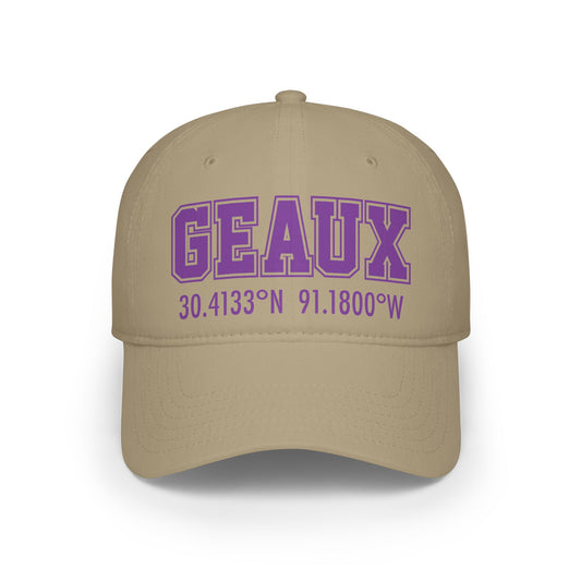 LSU Geaux Coordinates Low Profile Baseball Cap - Perfect for Outdoors & Casual Wear