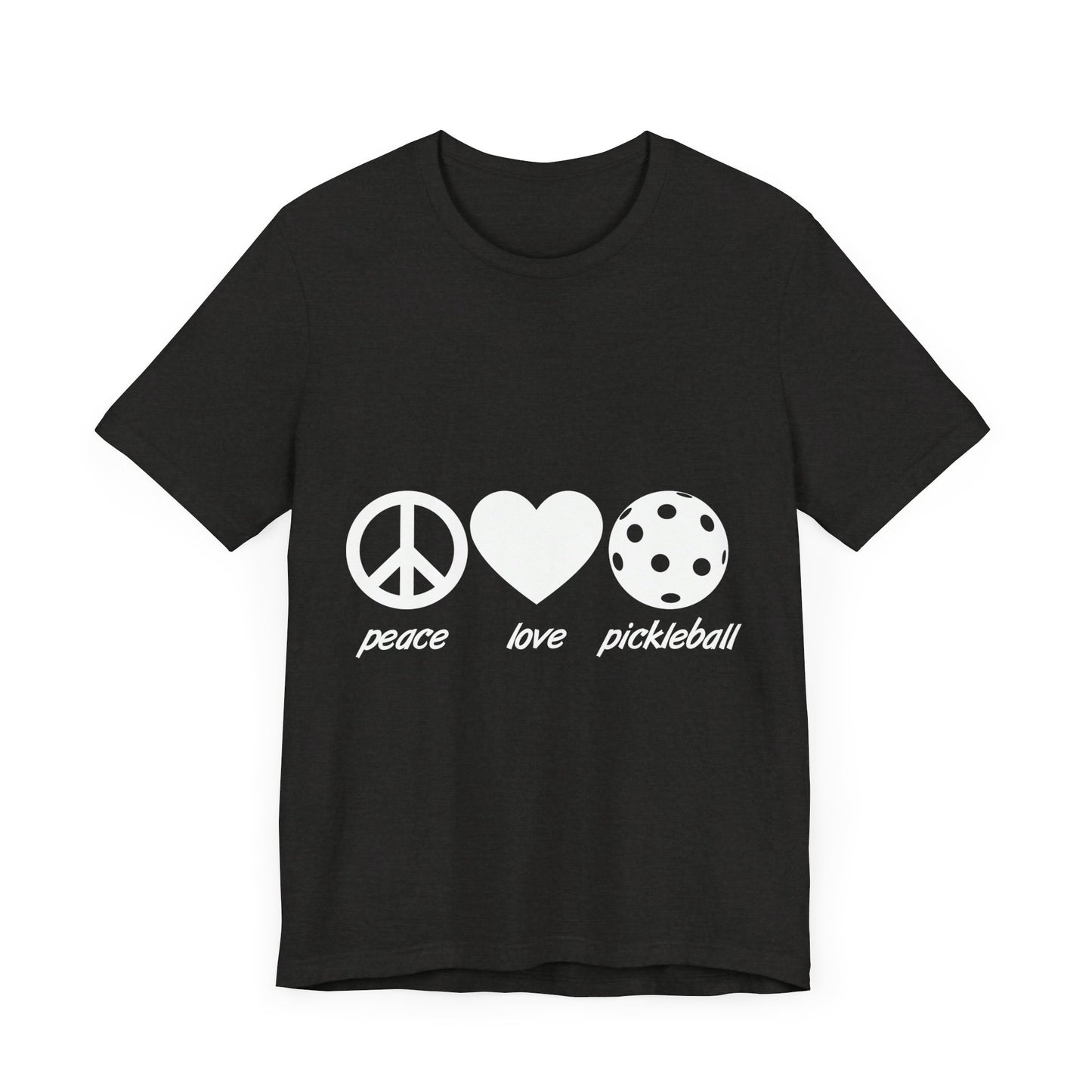 Pickleball Peace Love Pickleball Unisex Jersey Short Sleeve Tee