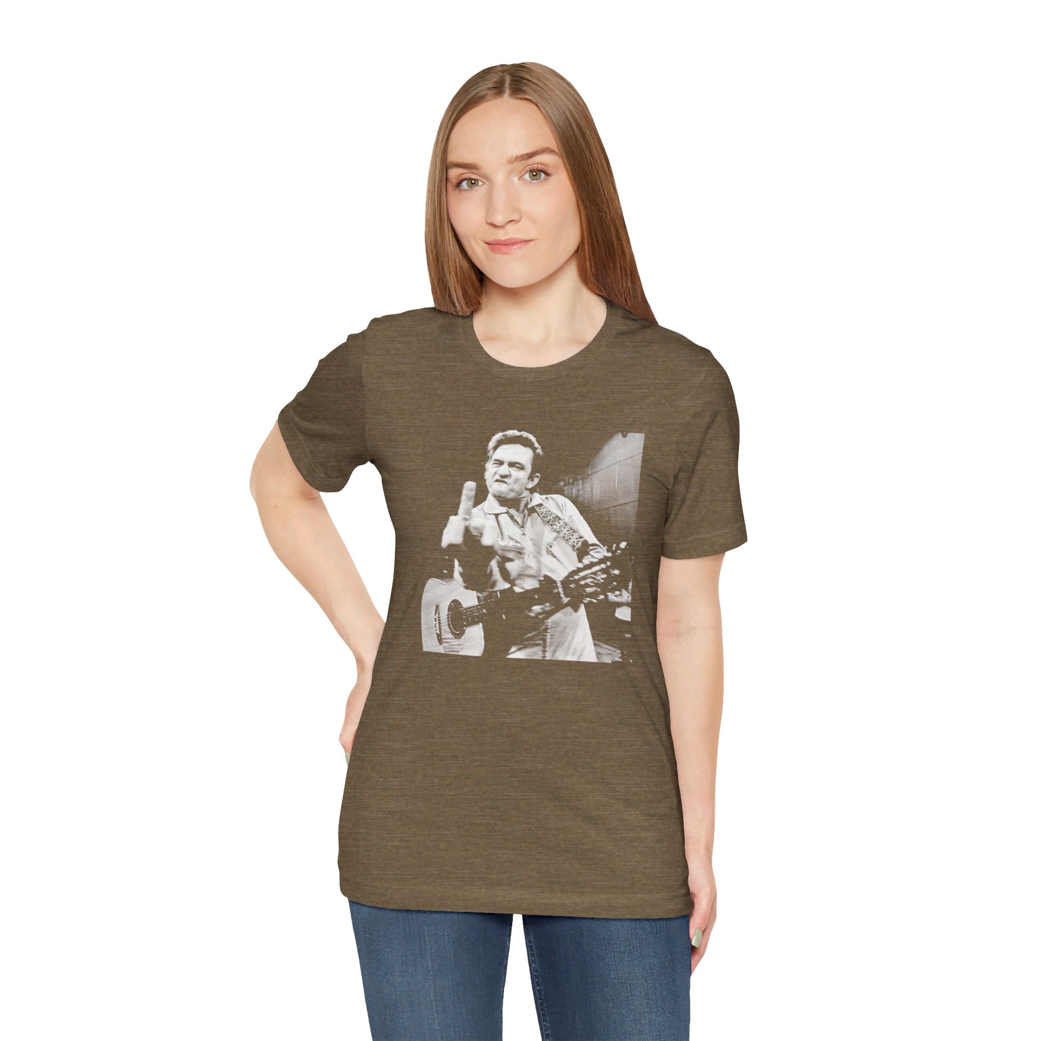 Johnny Cash Middle Finger Tee