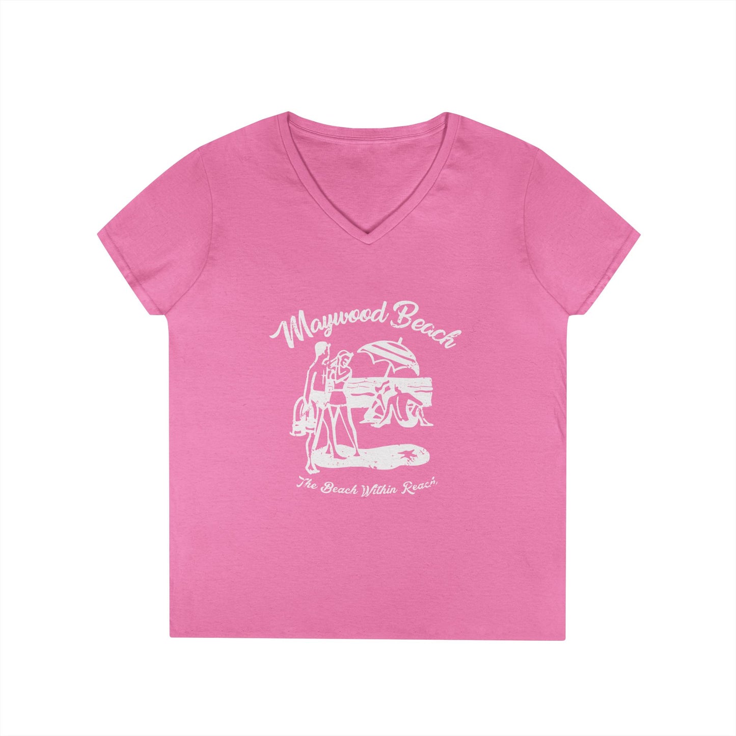 Ladies' V-Neck T-Shirt, Casual Tee, Comfortable Top, Everyday Wear, Gift for Her, Summer Fashion