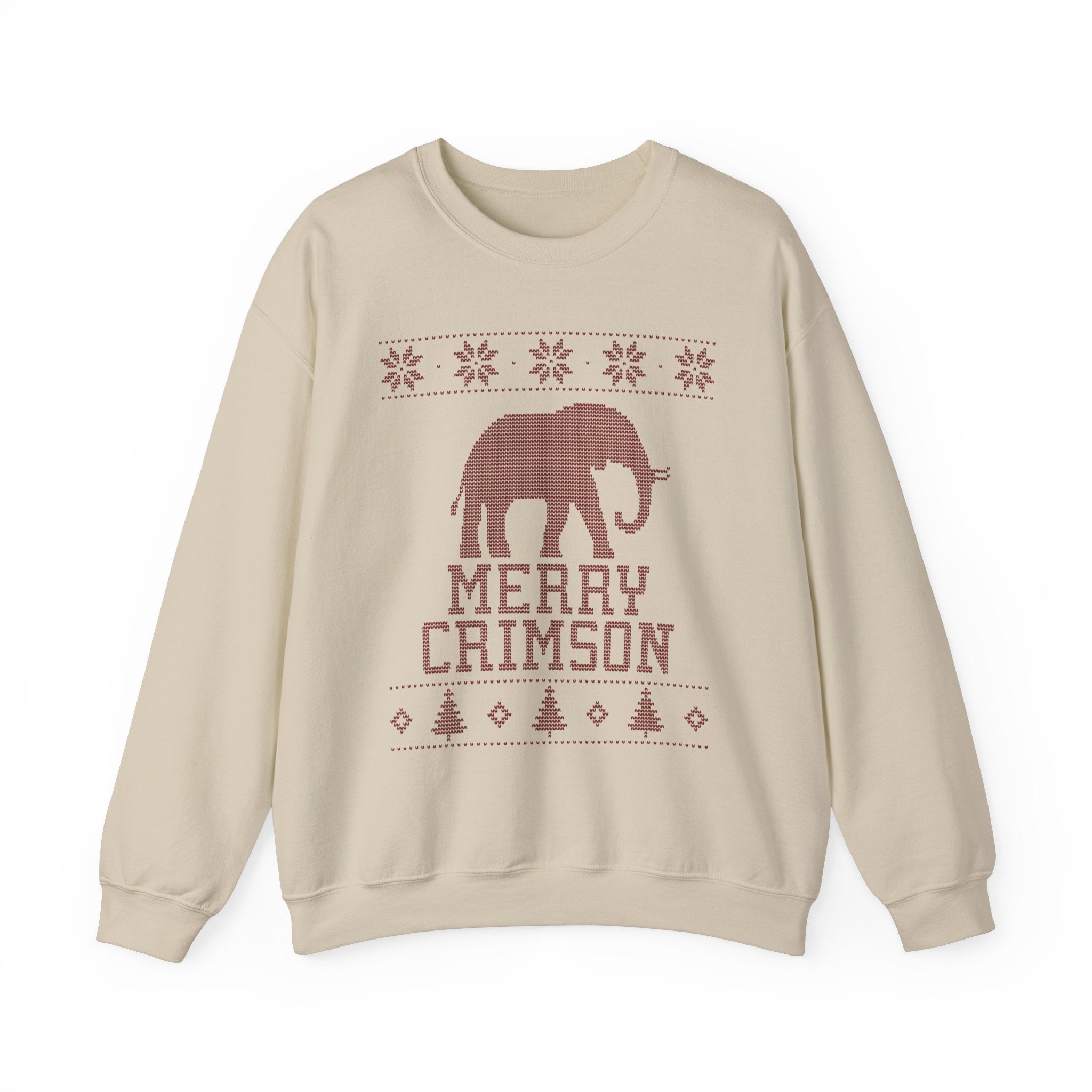 Alabama "Ugly Christmas Sweater" Unisex Heavy Blend™ Crewneck Sweatshirt