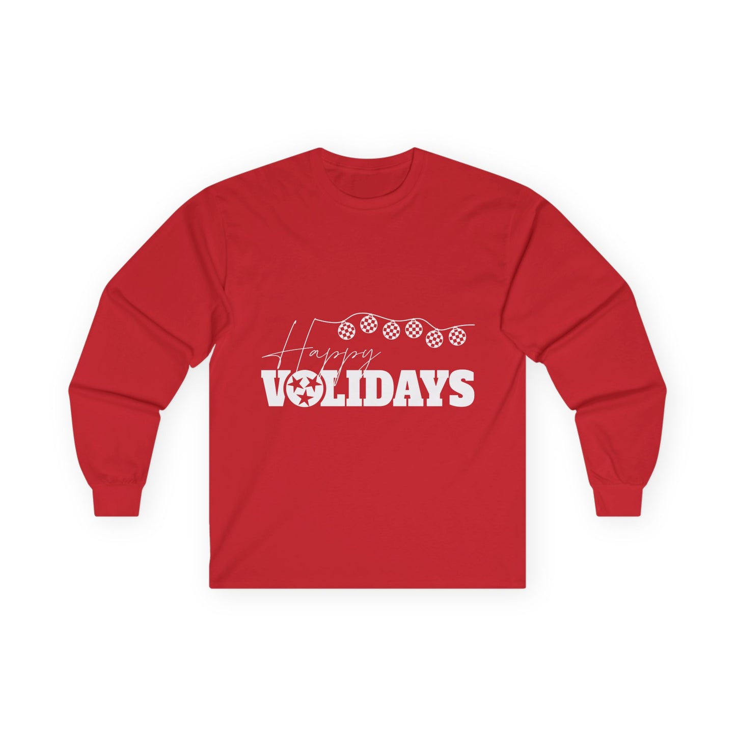Tennessee Volunteers Long Sleeve Tee - Tennessee Happy Volidays Design